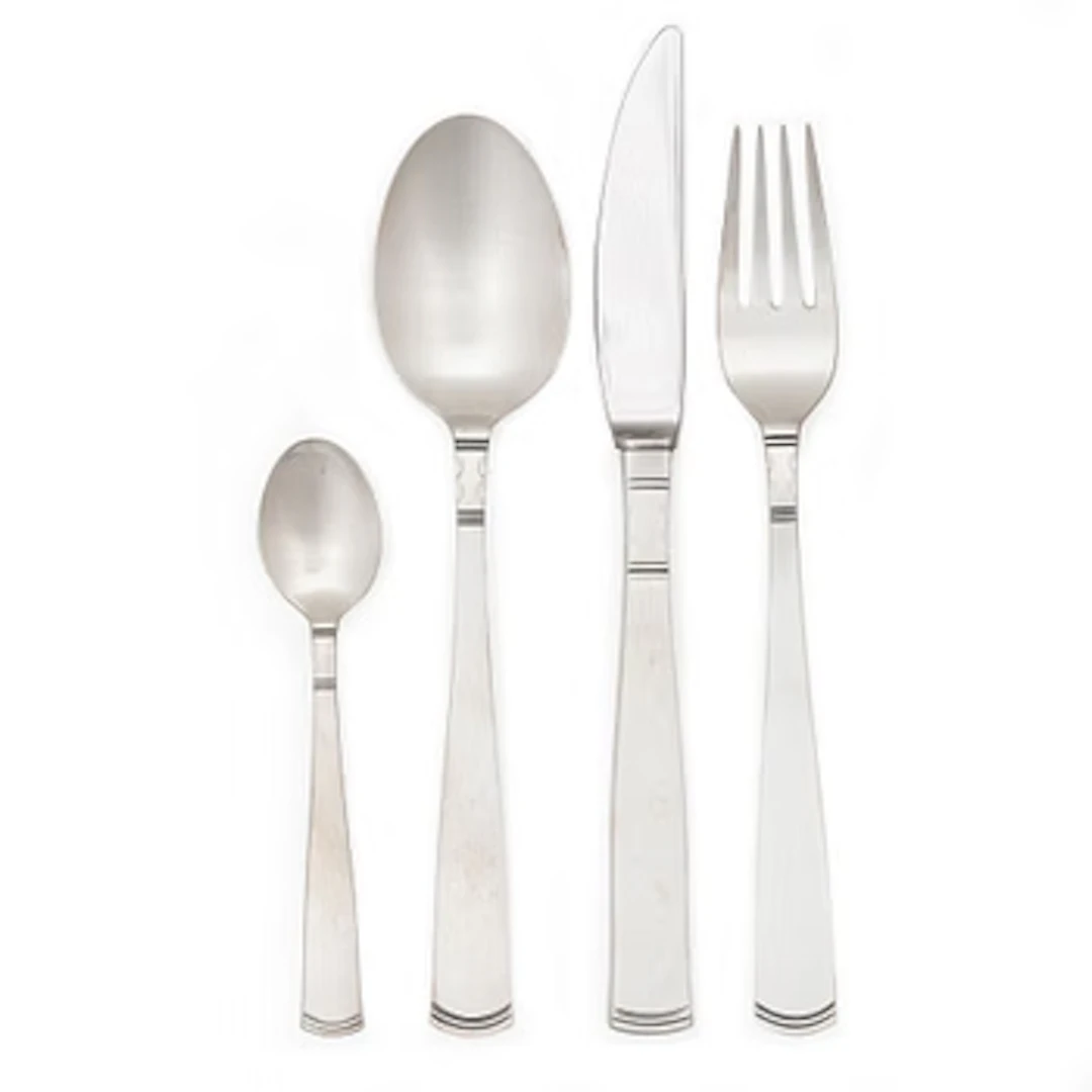 Jacob Ängman, Cutlery set, 32 pieces, silver, “Rosenholm” pattern