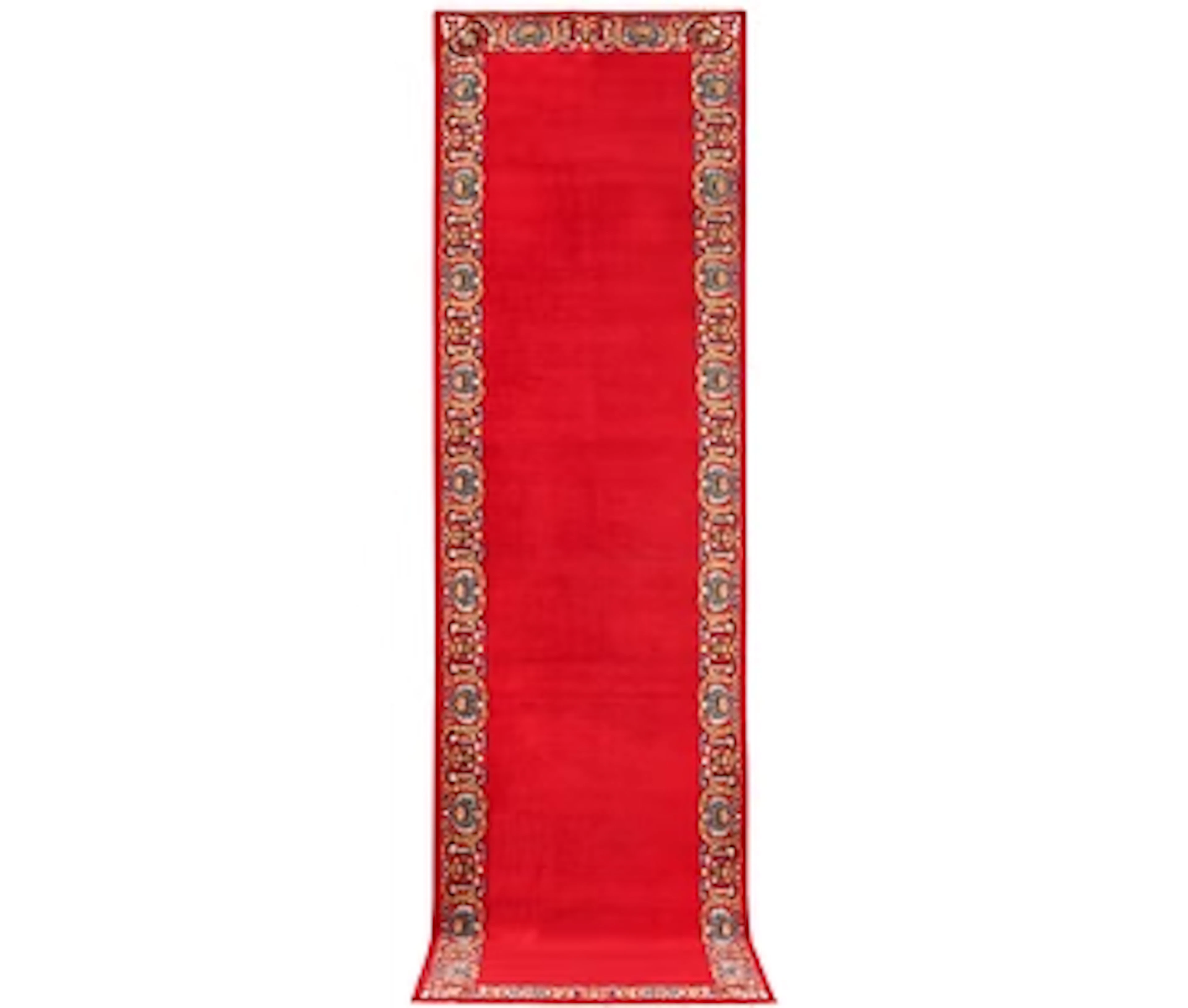 A Royal Keshan runner, c. 400 x 100 cm.