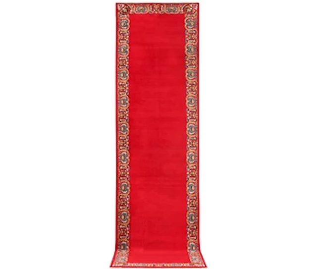 A Royal Keshan runner, c. 400 x 100 cm.