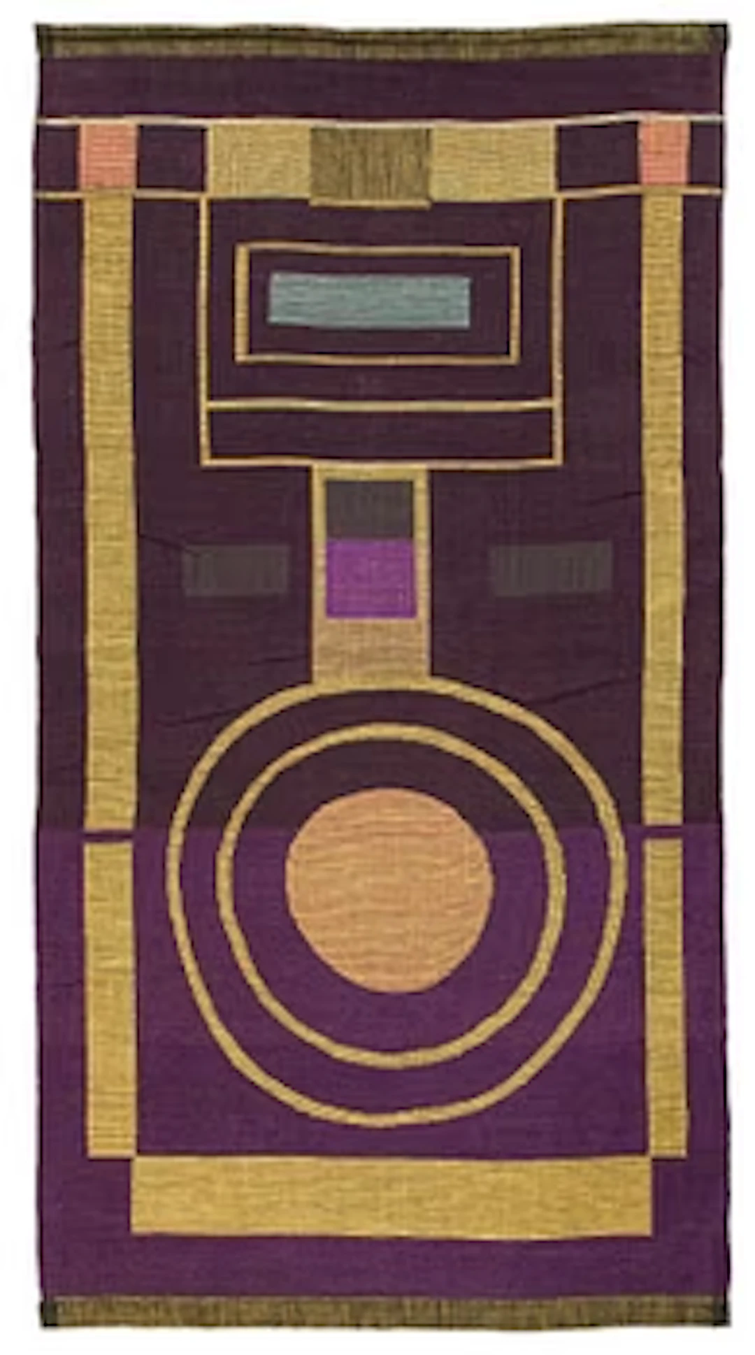 Dora Jung, a tapestry, signed, circa 214 x 114 cm.
