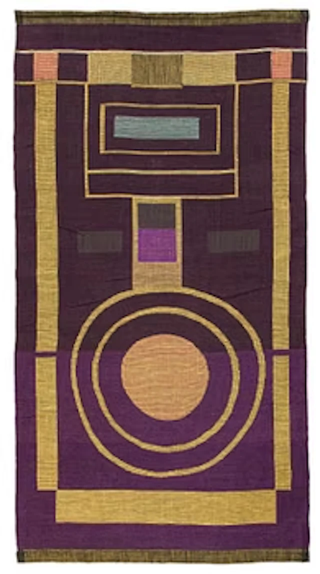 Dora Jung, a tapestry, signed, circa 214 x 114 cm.
