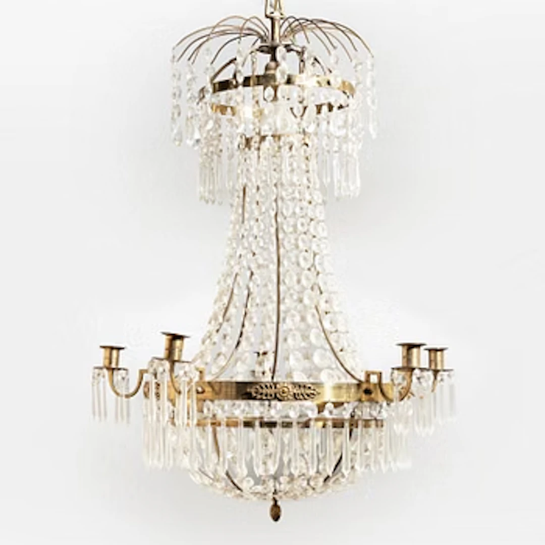 Chandelier, Gustavian style, 20th century.