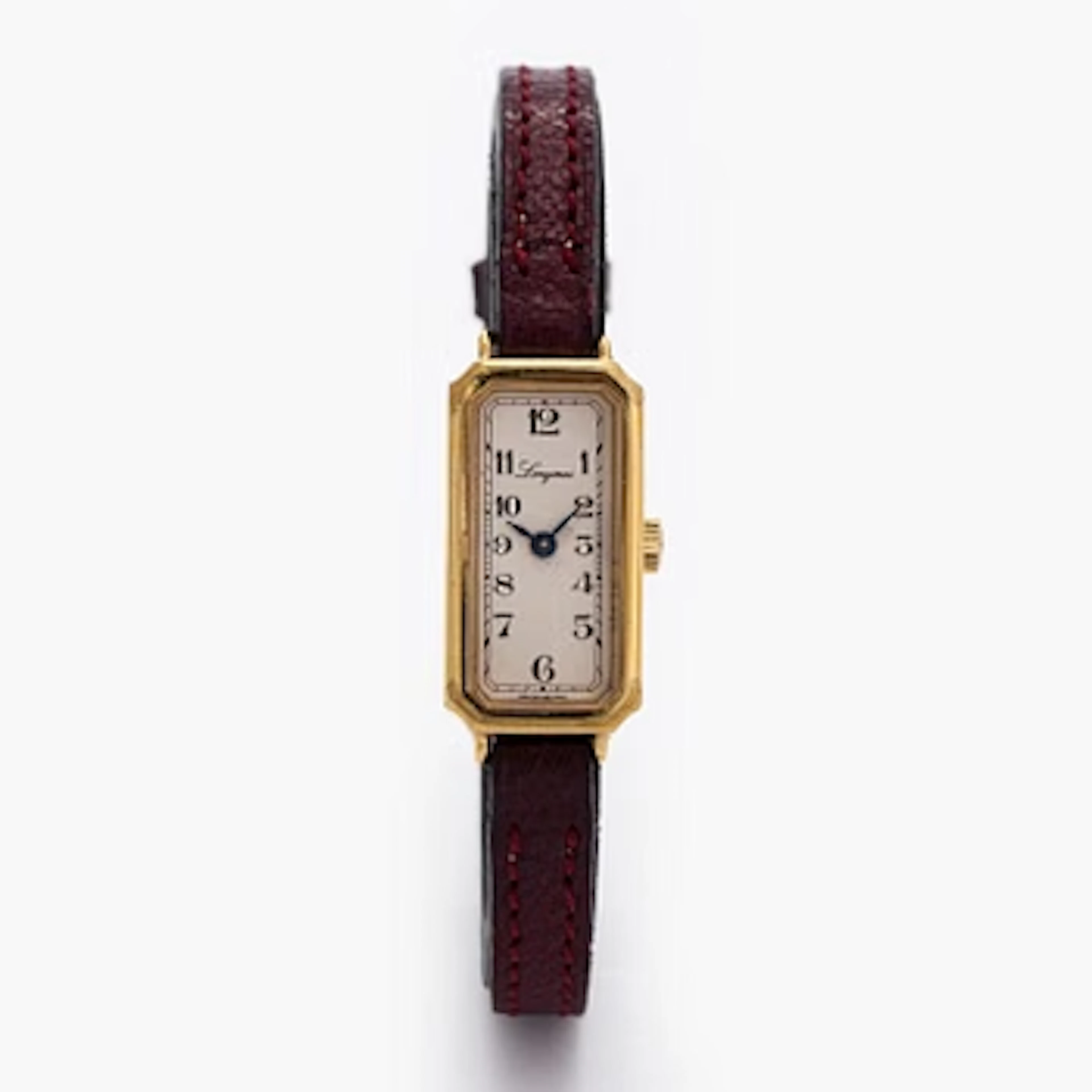 Longines, wristwatch, 25 x 13 mm, gold-plated 20 microns, manual-winding.