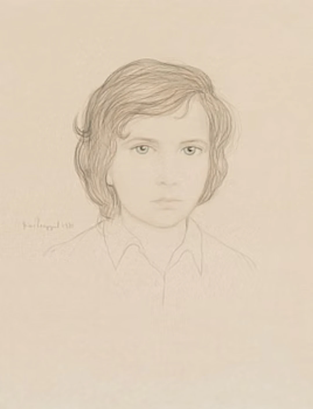 Ilja Glazunov, Portrait of a Boy.