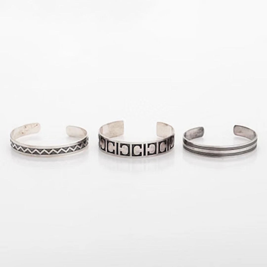 Kalevala Koru, bangles, 3 pcs, silver, 1960s.