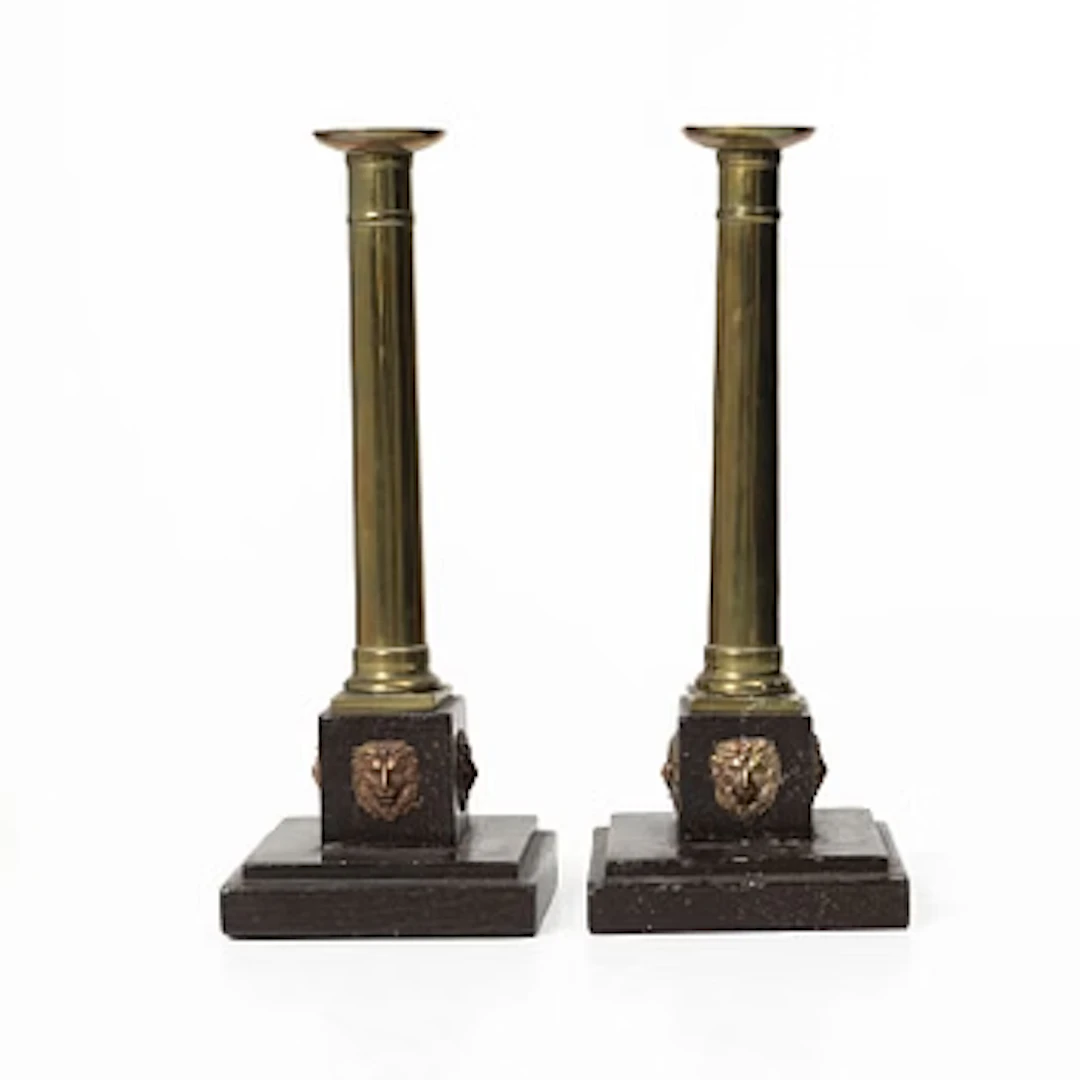 Pair of Late Gustavian candlesticks, circa 1800.