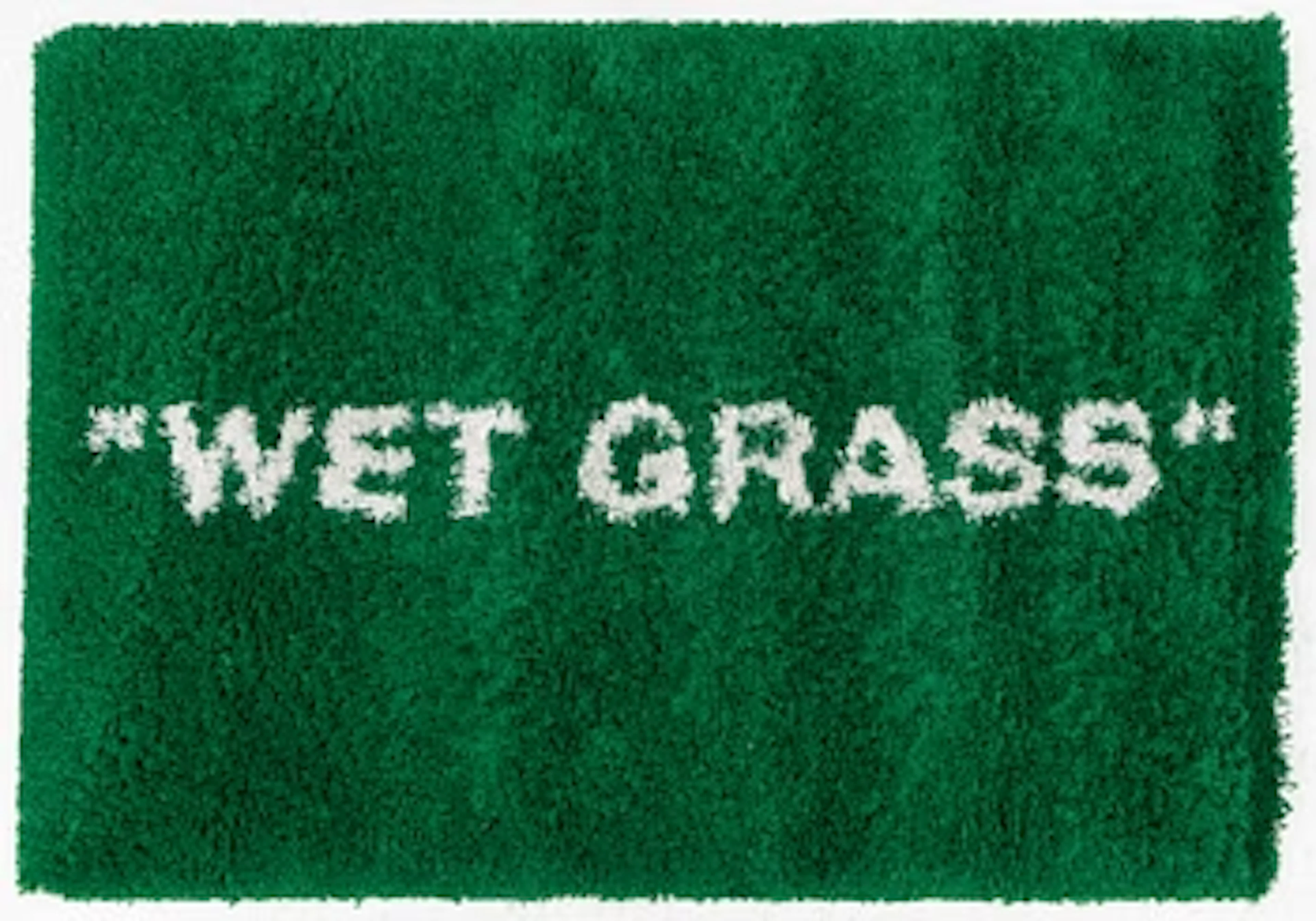 Virgil Abloh, a 'Wet Grass' carpet, Ikea, c. 195 x 133 cm.