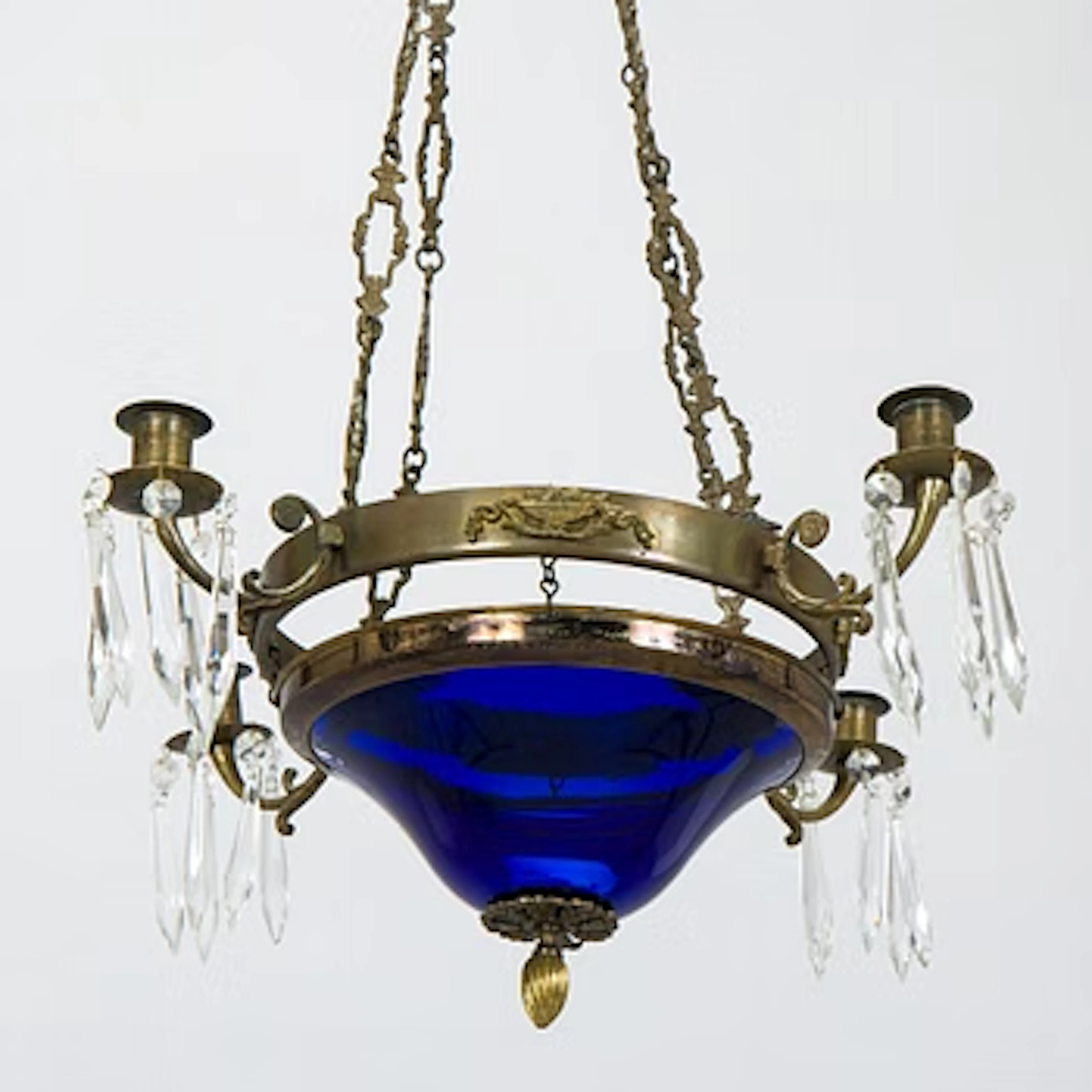 A pendant ceiling lamp, early 20th century.