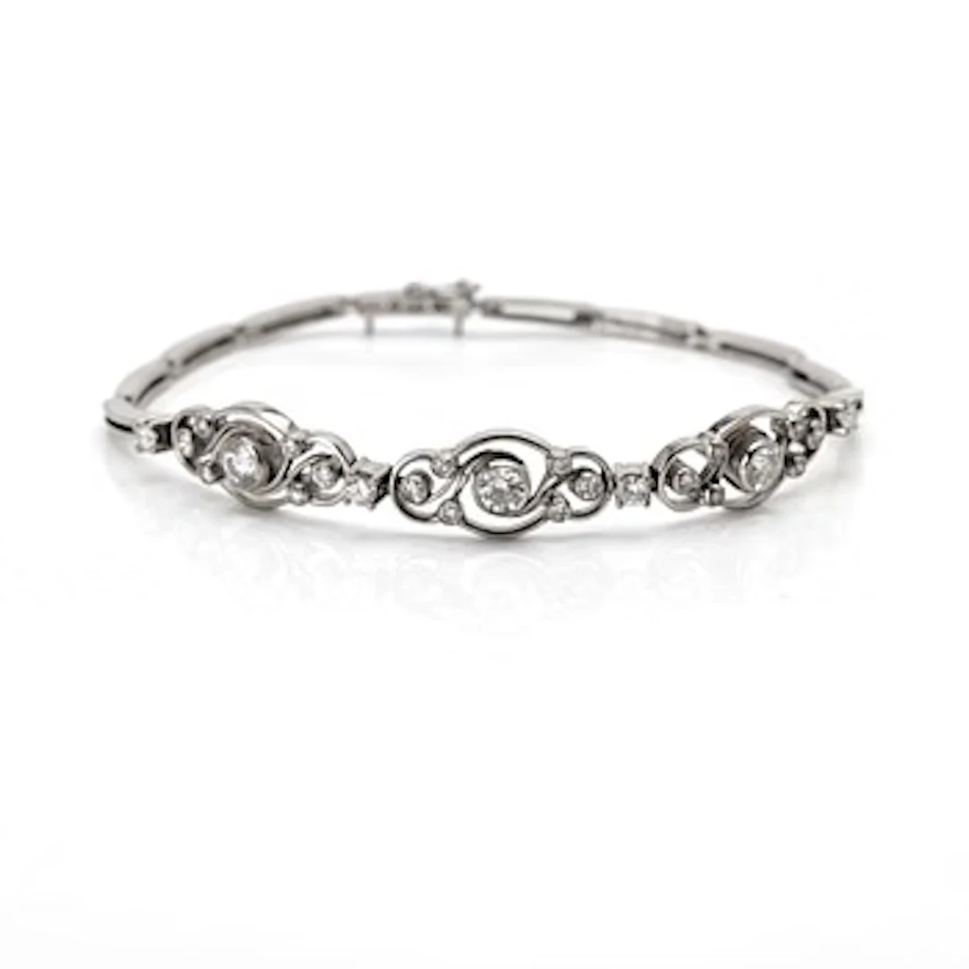Bracelet, 18K gold and diamonds, CGH, Stockholm, 1961.