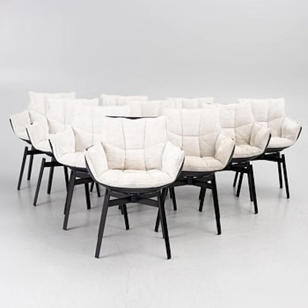 Patricia Urquiola, Ten 'Husk' armchairs, B&B Italia.