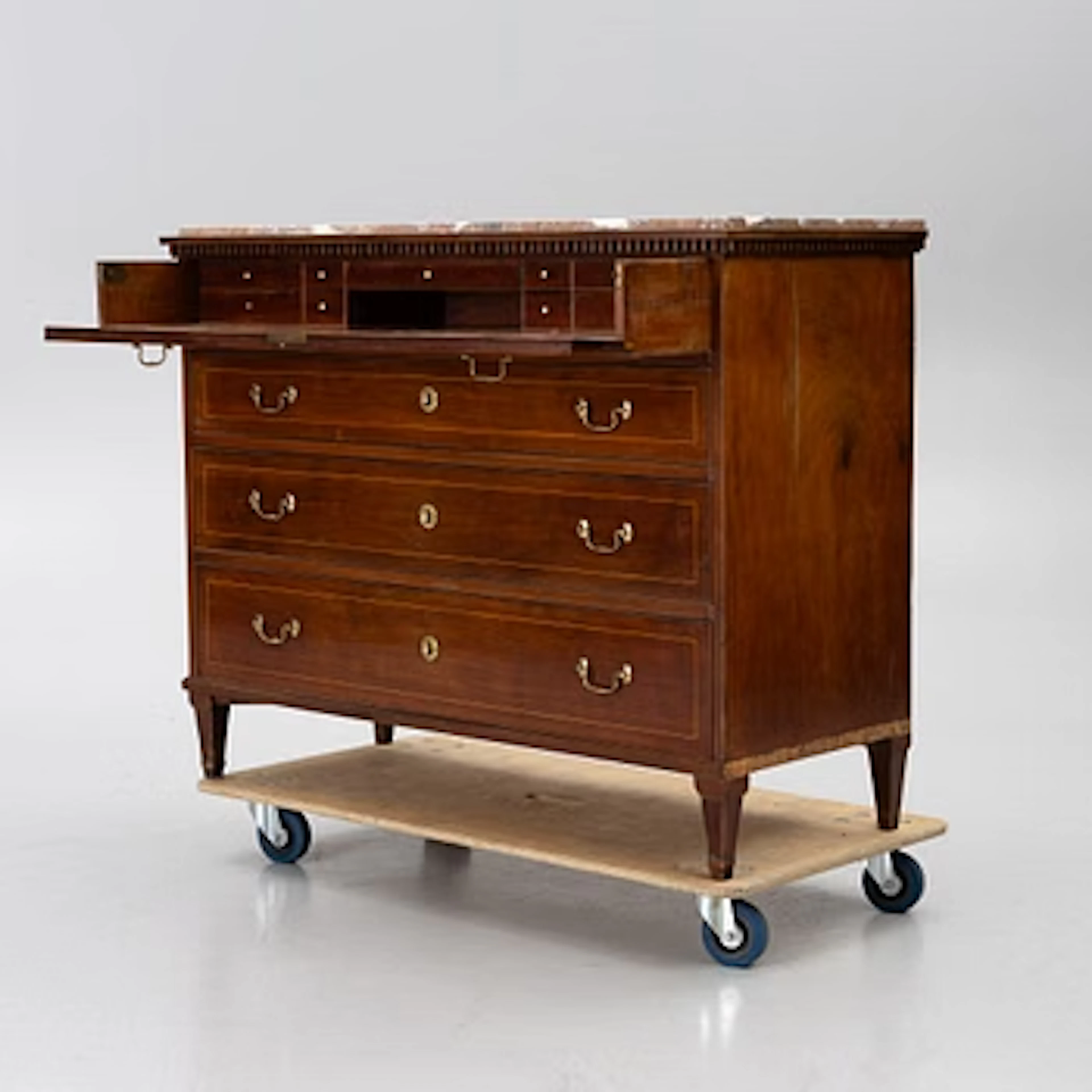 Writing desk, Late Gustavian Stockholm work by Isac Löfgren (master 1804–1816)