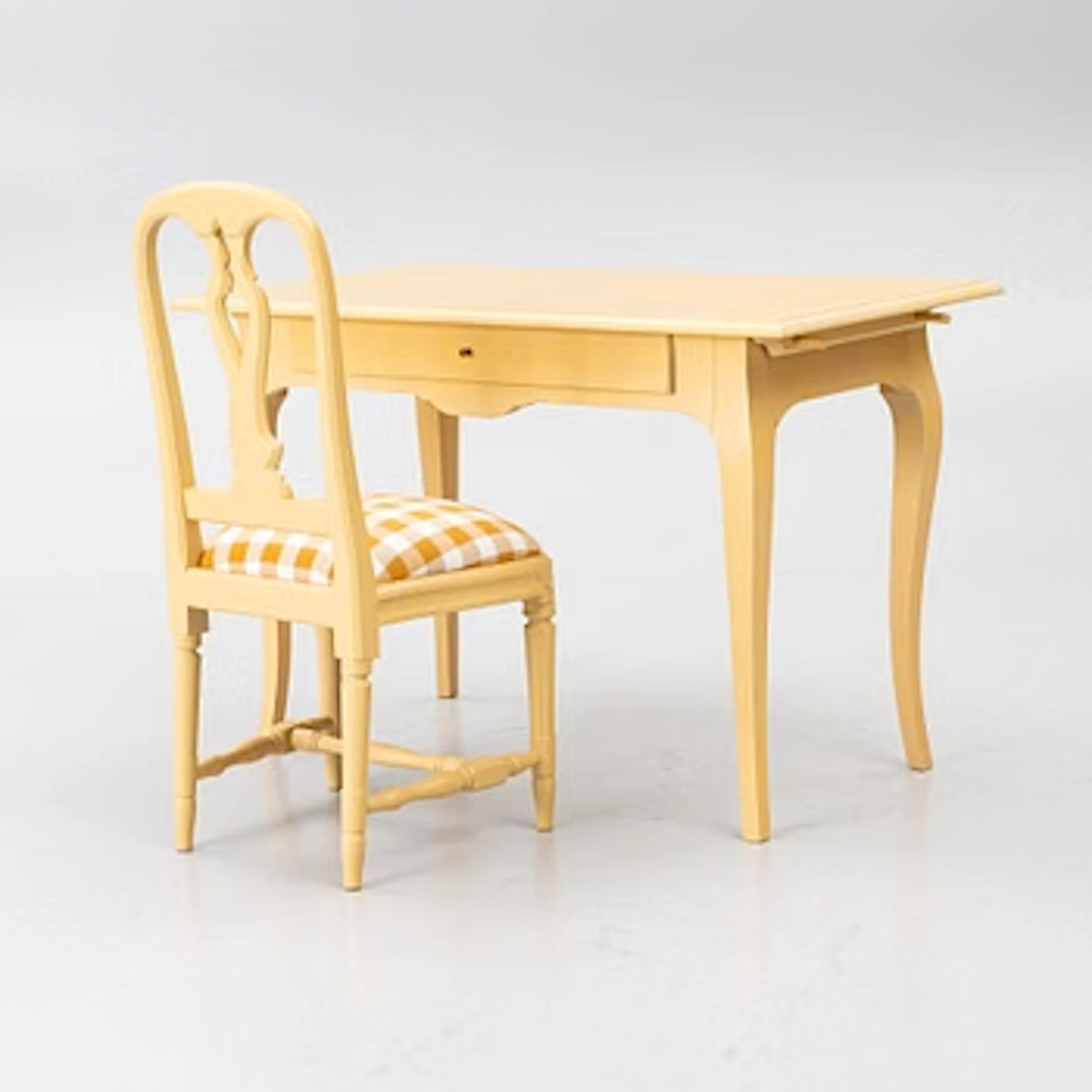 IKEA, an 'Österbybruk' desk and 'Hallunda' chair, IKEA’s 18th-century