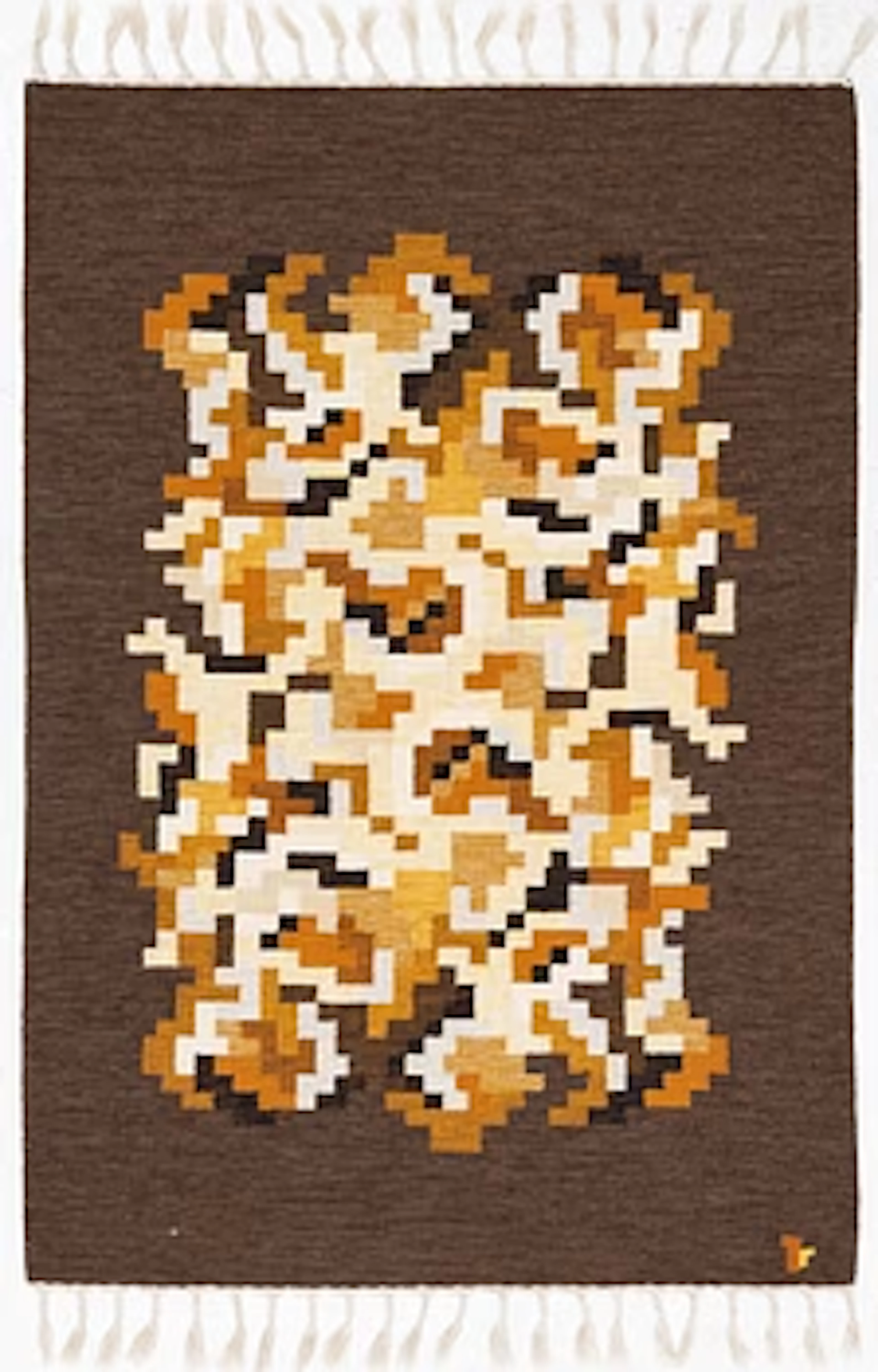 Erik Lundberg, a 'Korall' flat weave rug, c. 203 x 141 cm.