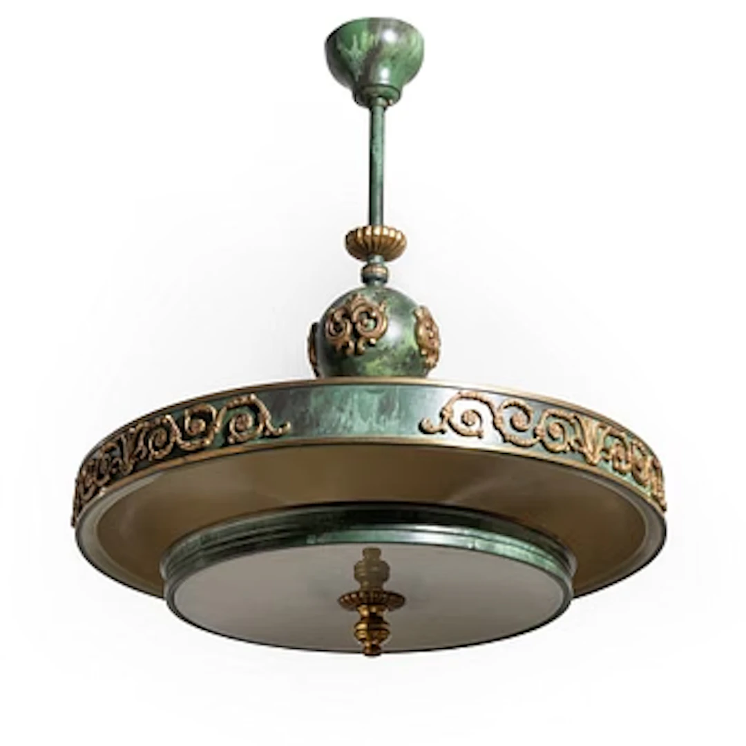Ceiling lamp, Swedish Grace, first half of the 20th century.