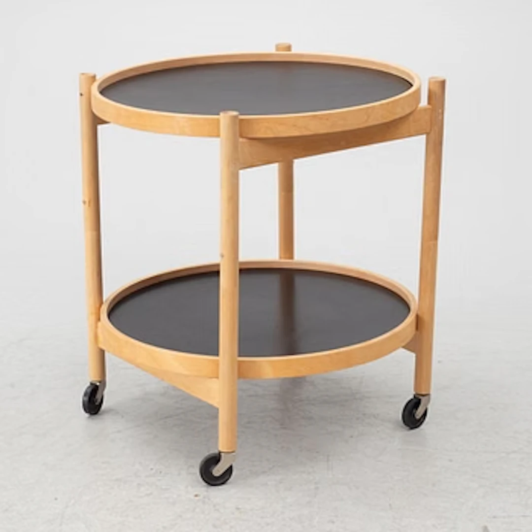 Serving trolley, with two reversible trays, Torben Ørskov & Co, Denmark