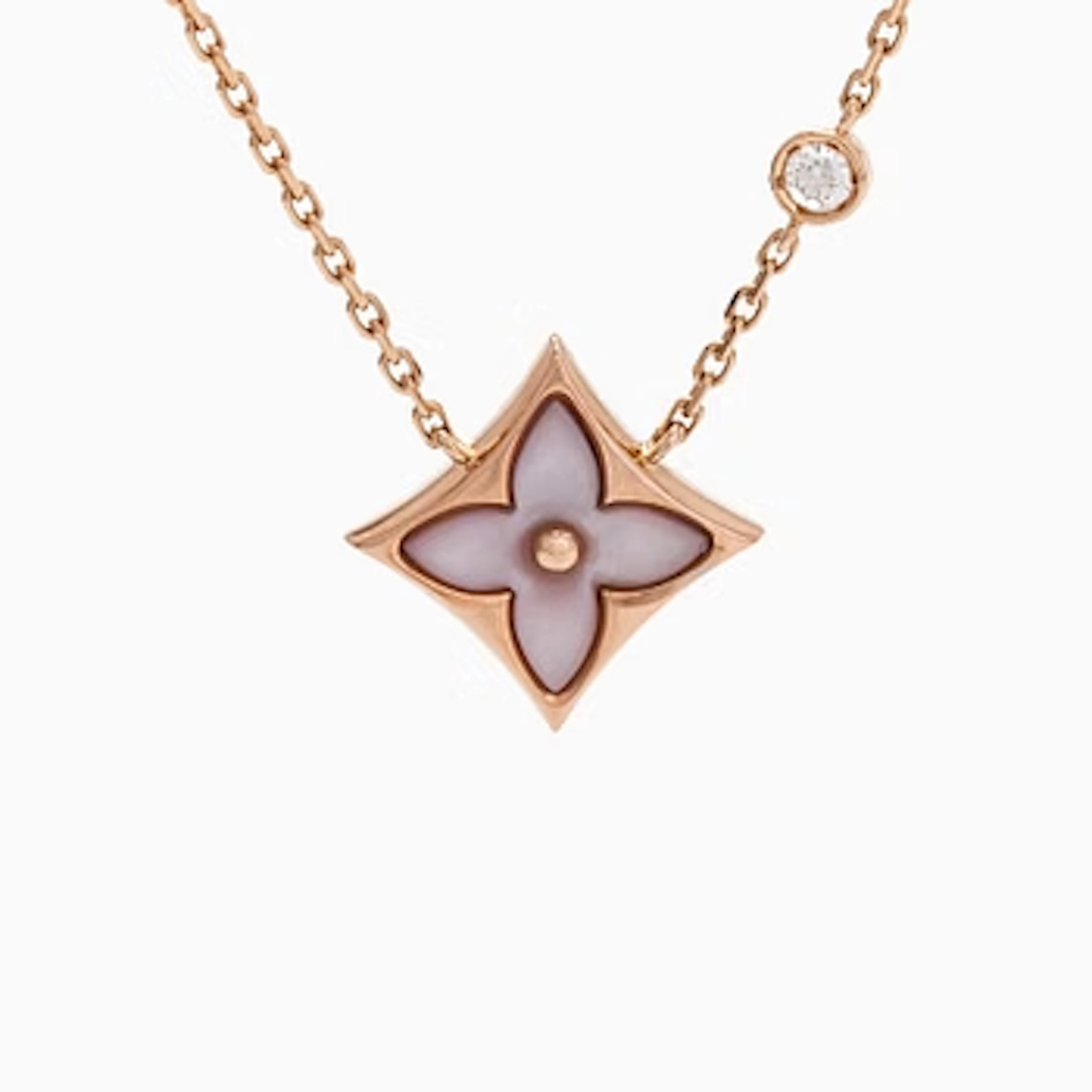 Louis Vuitton, an 18K rose gold "Color Blossom BB Star" necklace with