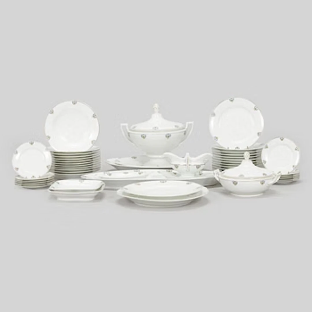 An early 20th century 47-piece porcelain service, Haas Czizek.