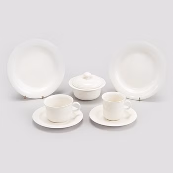 Inkeri Leivo, A 45-piece porcelain tableware set, 'Arctica' Arabia Finland.