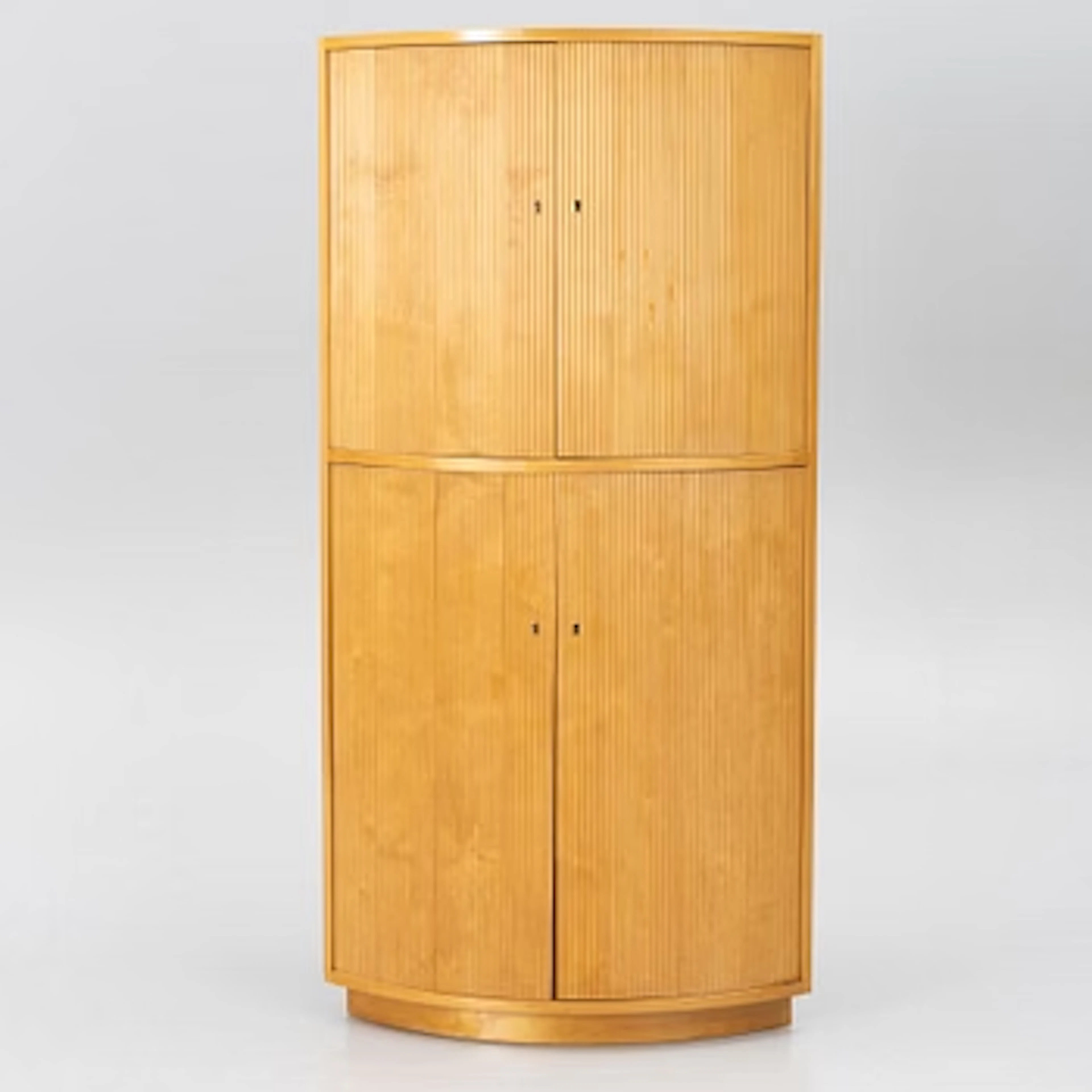 Corner cabinet, circa the mid-20th century.