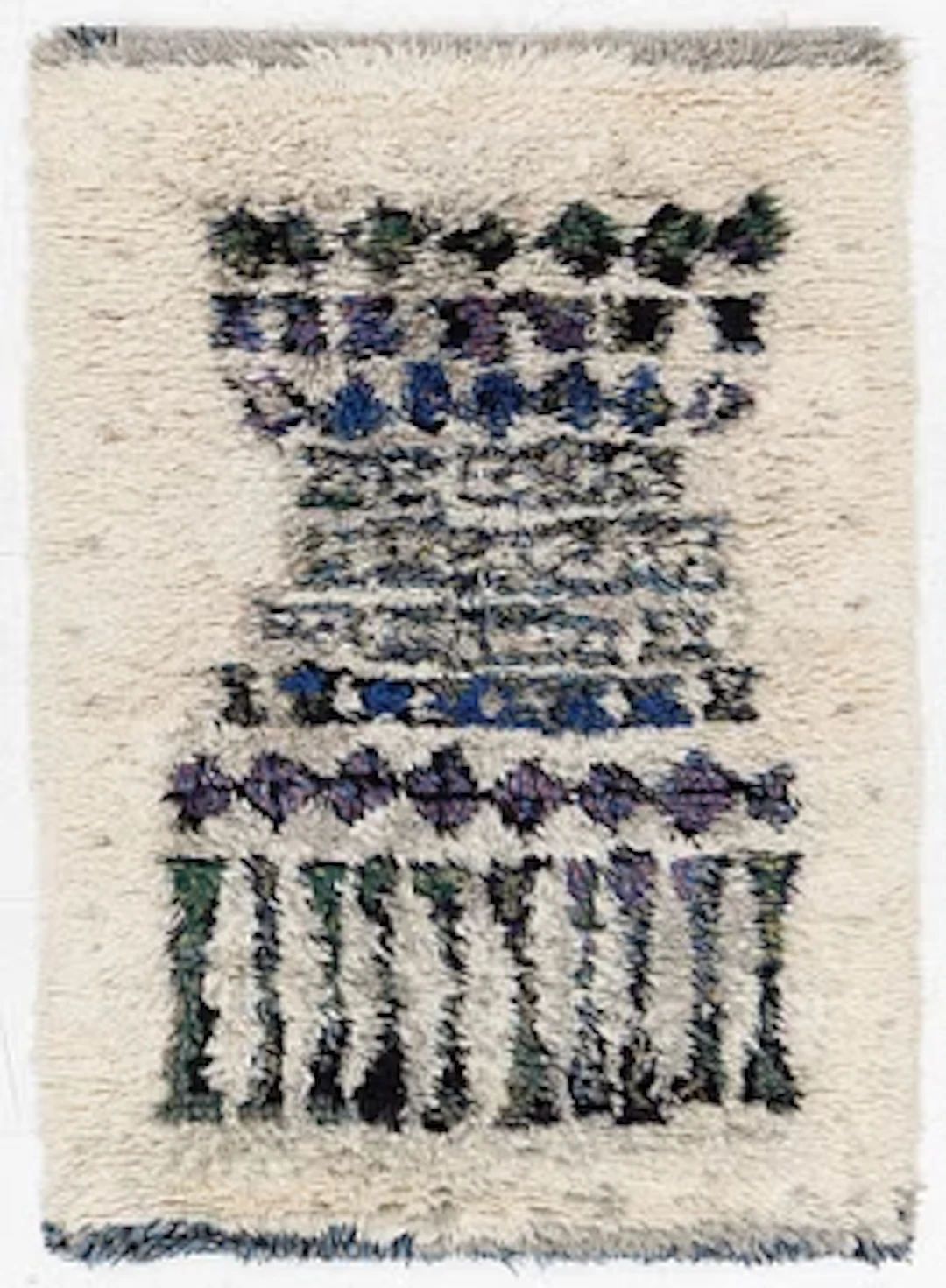Leena-kaisa Halme, a Finnish 'Kuura' (Frost) long pile rya rug for