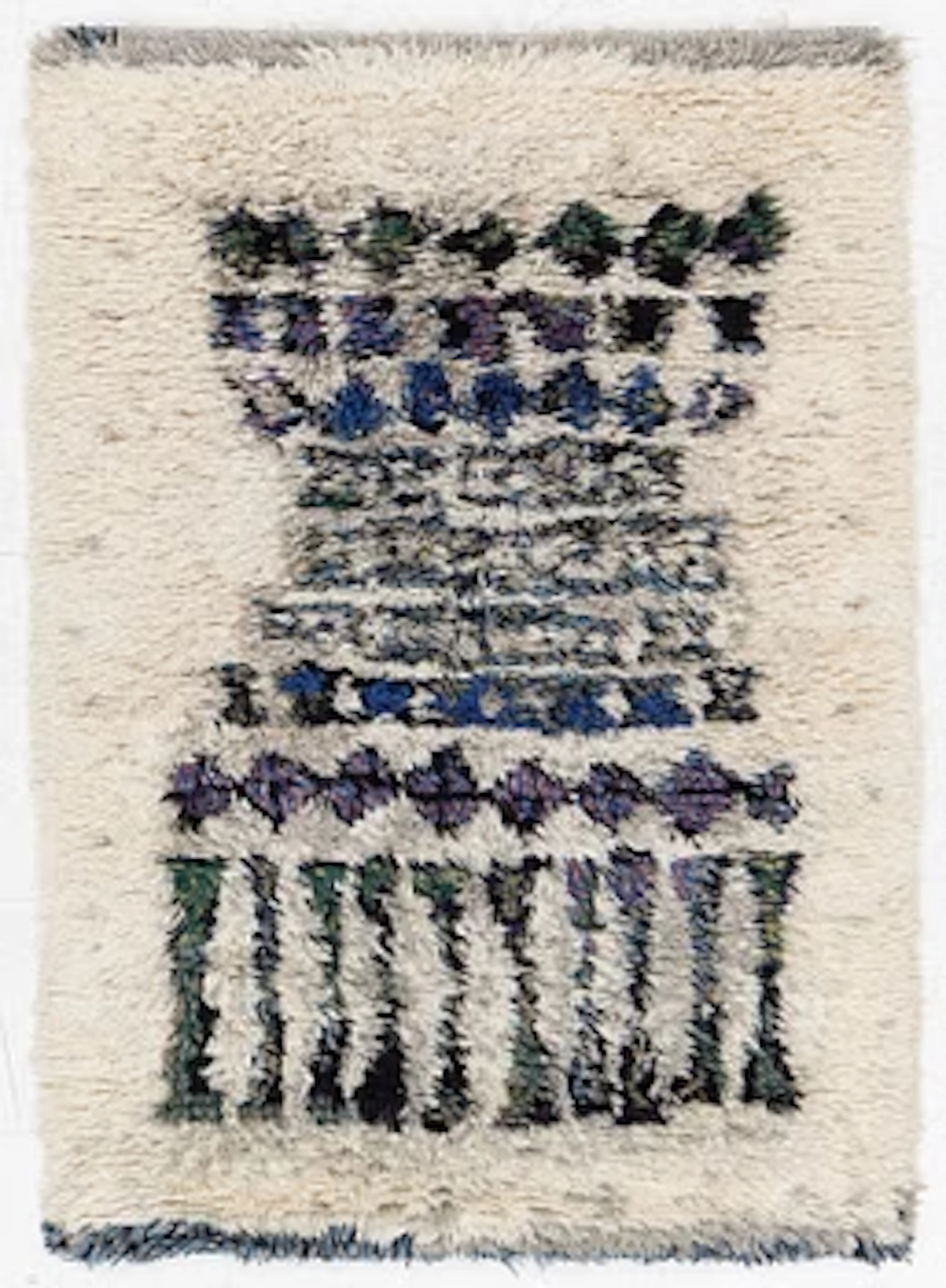 Leena-kaisa Halme, a Finnish 'Kuura' (Frost) long pile rya rug for