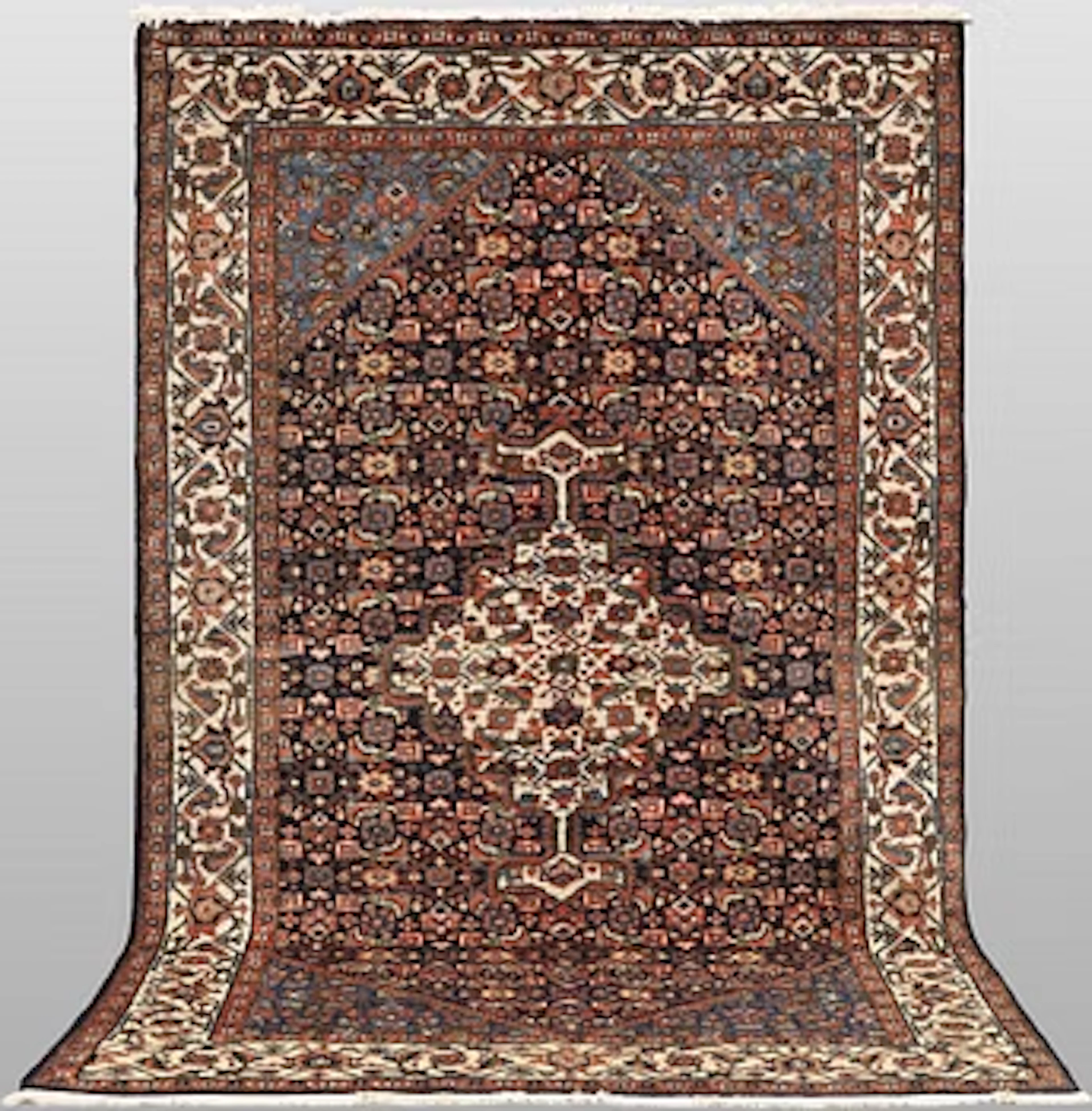 A semi-antique Ardebil rug, 220 x 142 cm.
