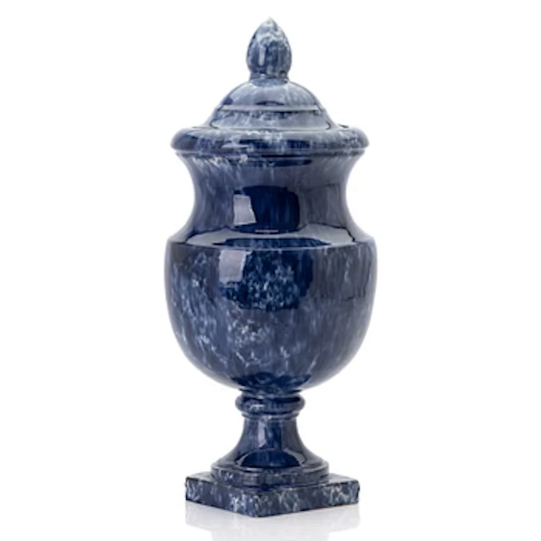 Lidded urn, Höganäs, Anders Rydström, 19th century.