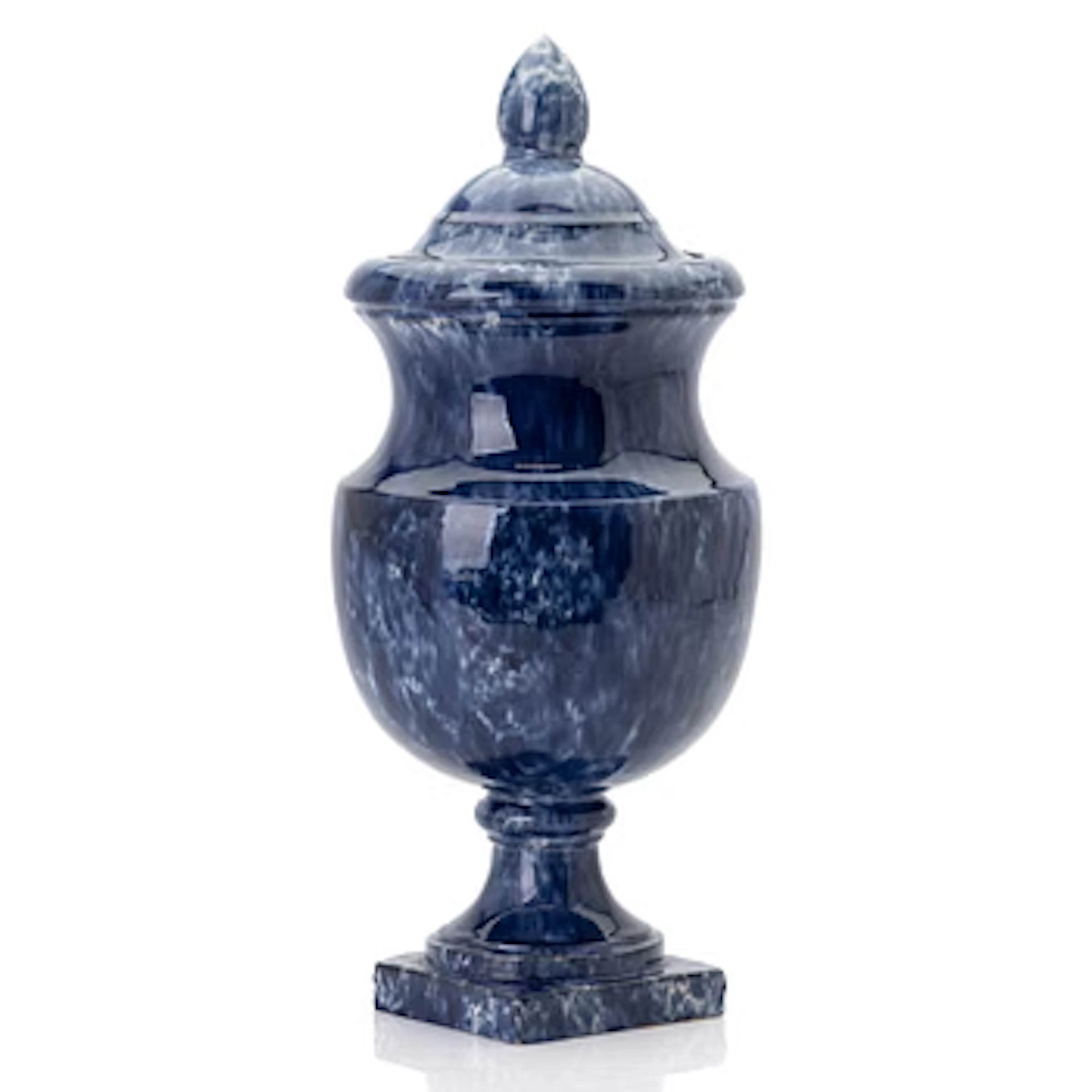 Lidded urn, Höganäs, Anders Rydström, 19th century.