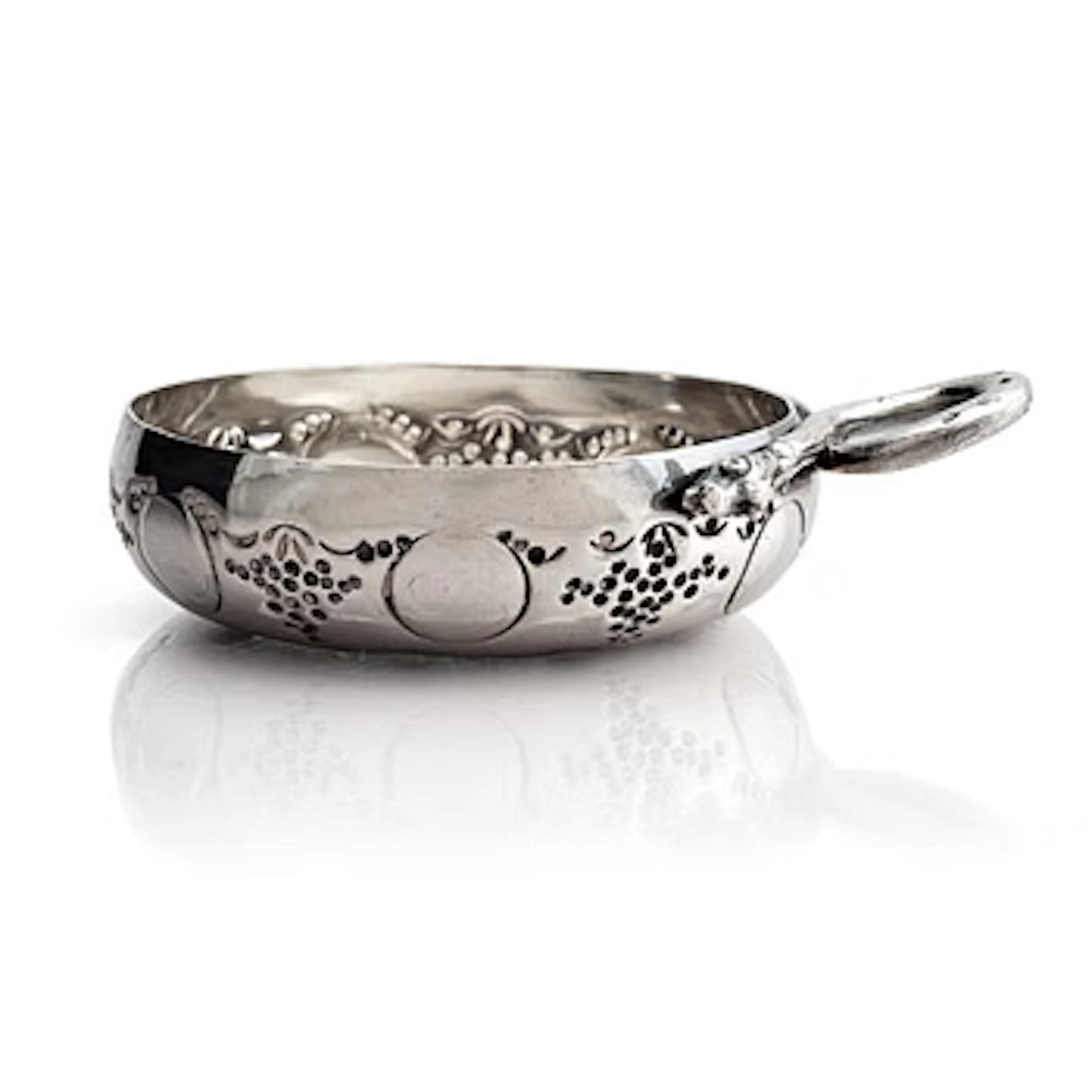 A French silver taste du vin, mark of Marc Parrod (active ca 1903-1944), Dijon.