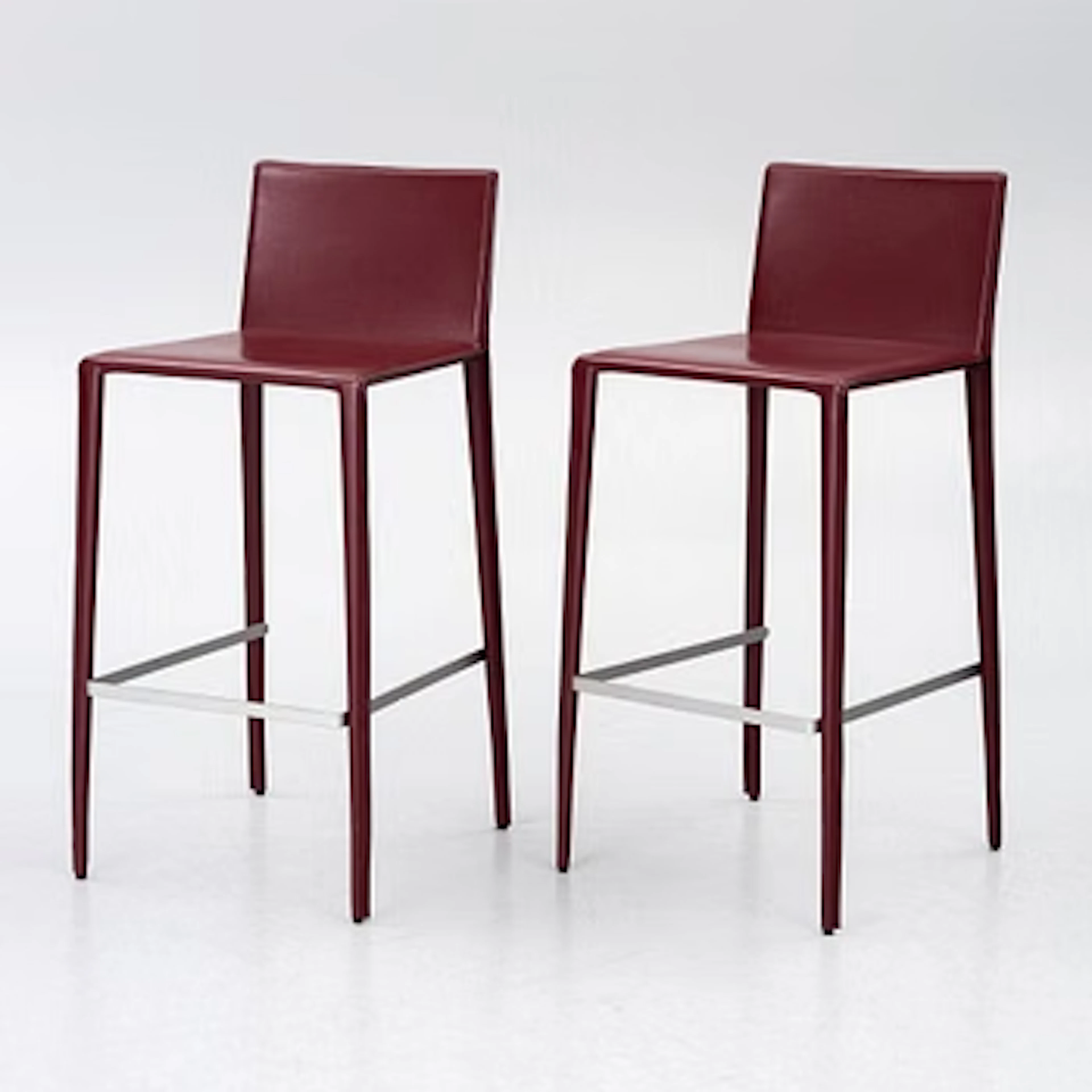 Lievore Altherr Molina, Two 'Norma' bar stools, Arper.