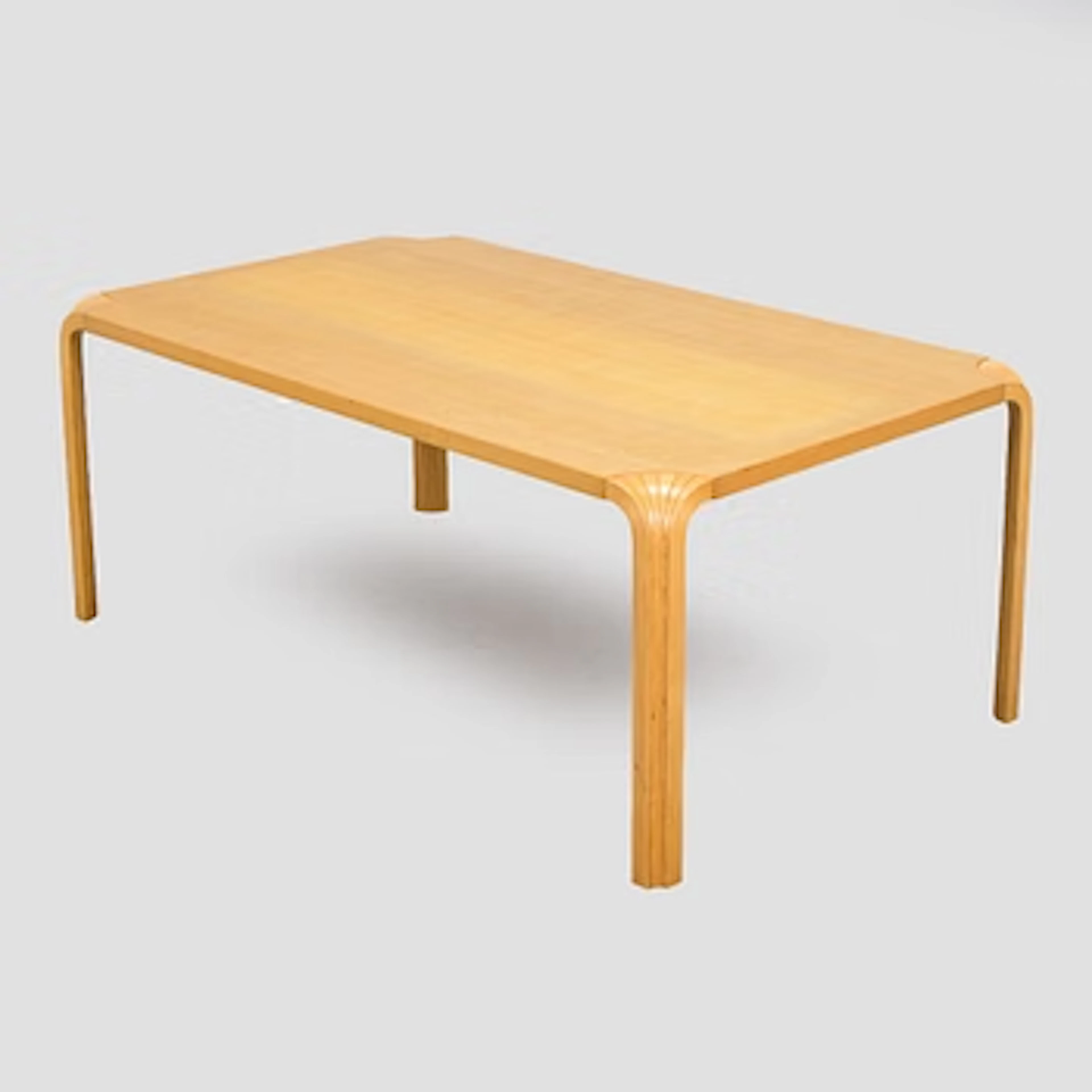 Alvar Aalto, a late 20th 'MX800A' coffee table for Artek.