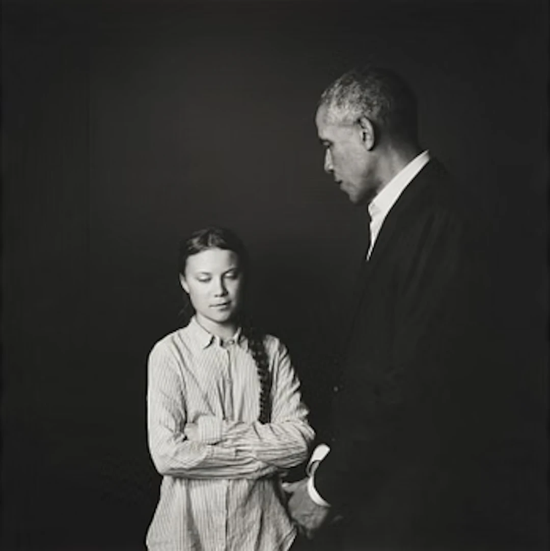 Max Modén, “Greta Thunberg and President Barack Obama at the Grand