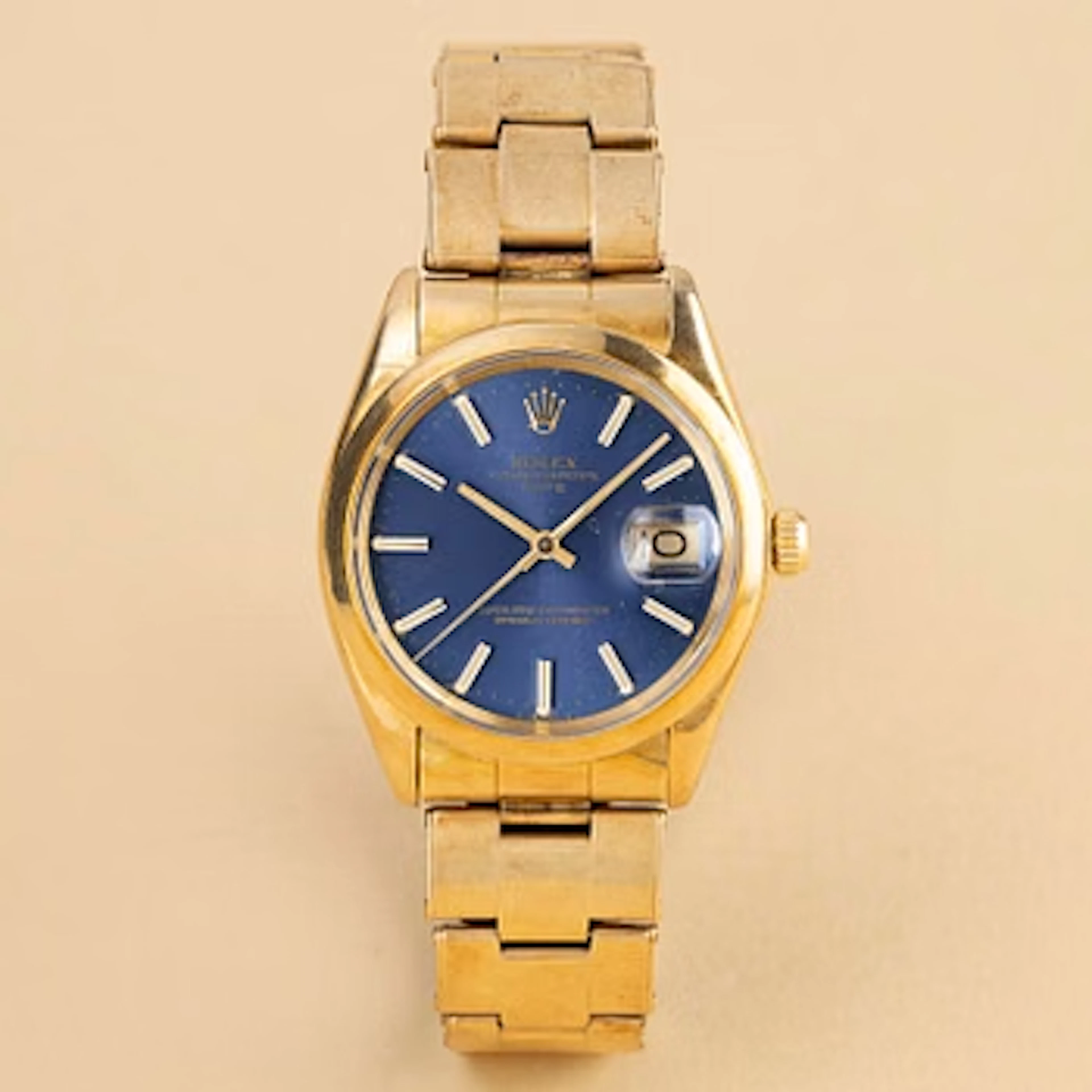 Rolex, Date, "7205 riveted bracelet", ca 1974.