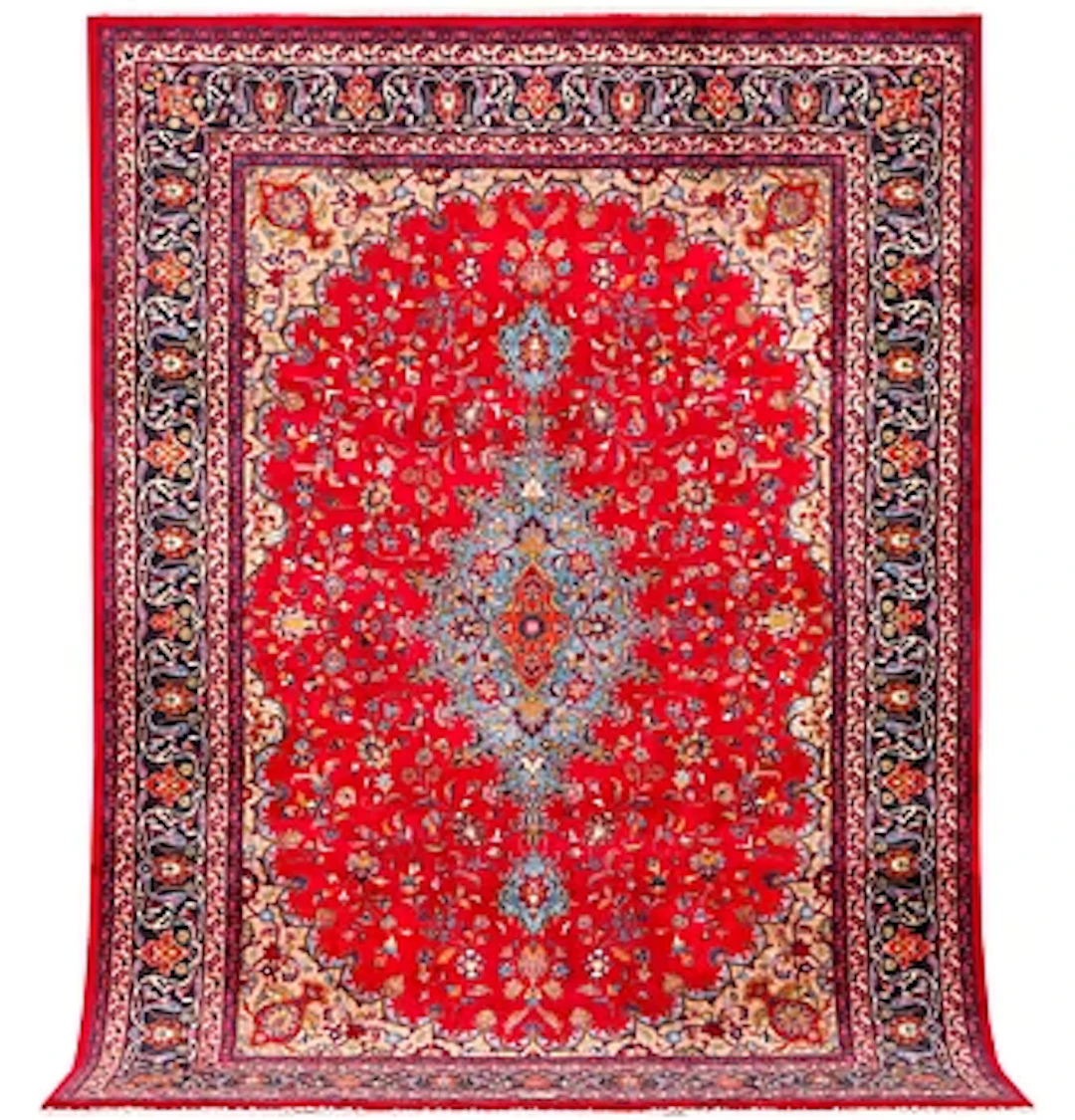 A Keshan carpet, c. 360 x 250 cm.