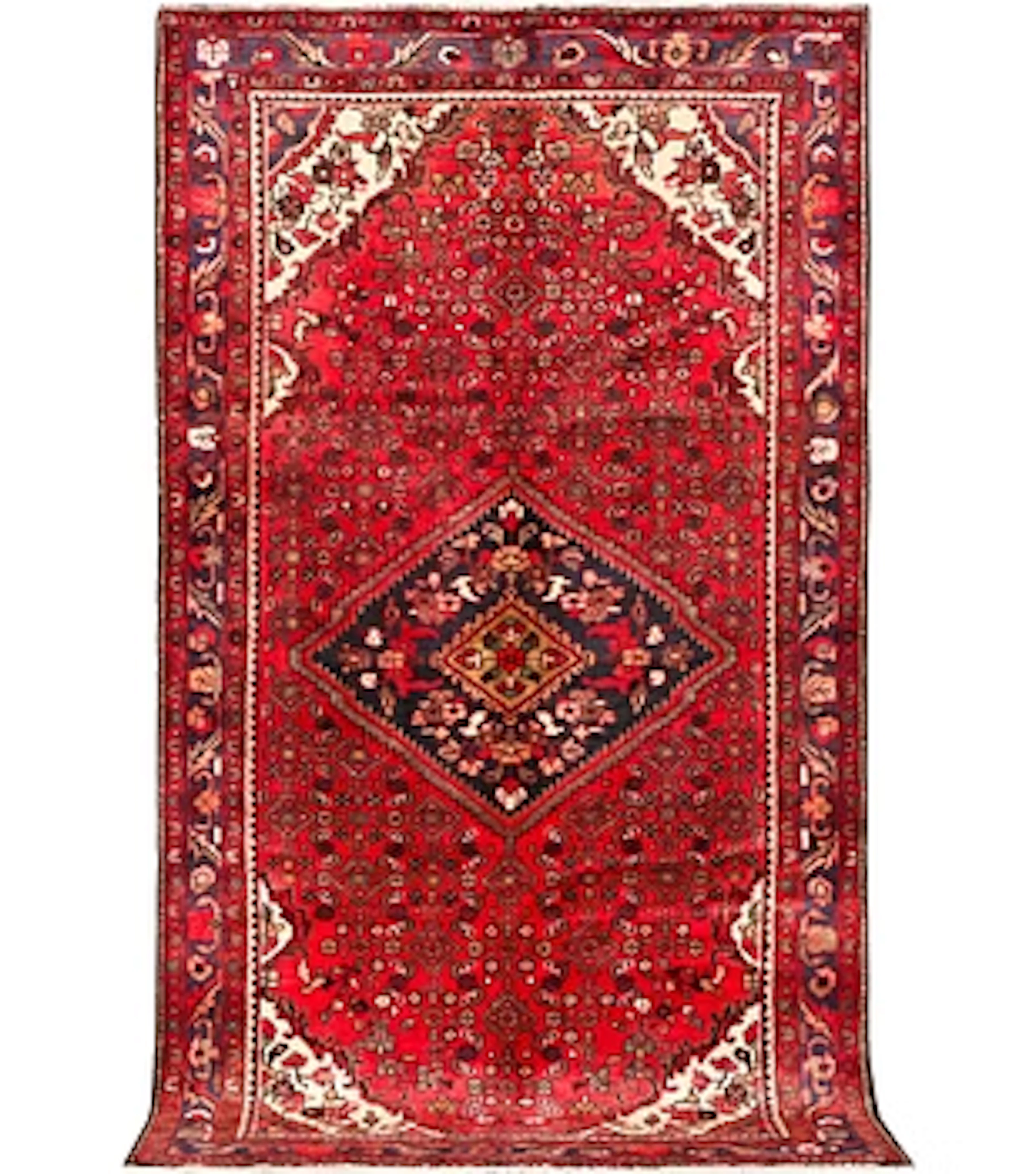 A Hamadan carpet, c. 299 x 159 cm.