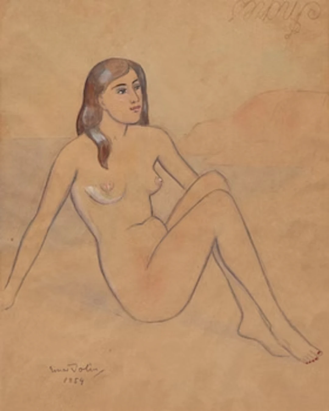 Einar Jolin, Study of a model.