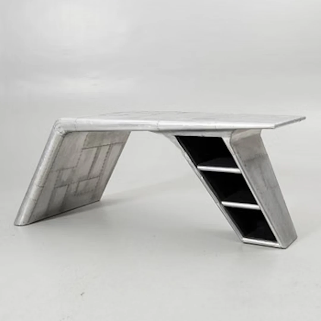 Timothy Oulton, desk “Aviator Blackhawk Valkyrie”, Artwood, 2000s.