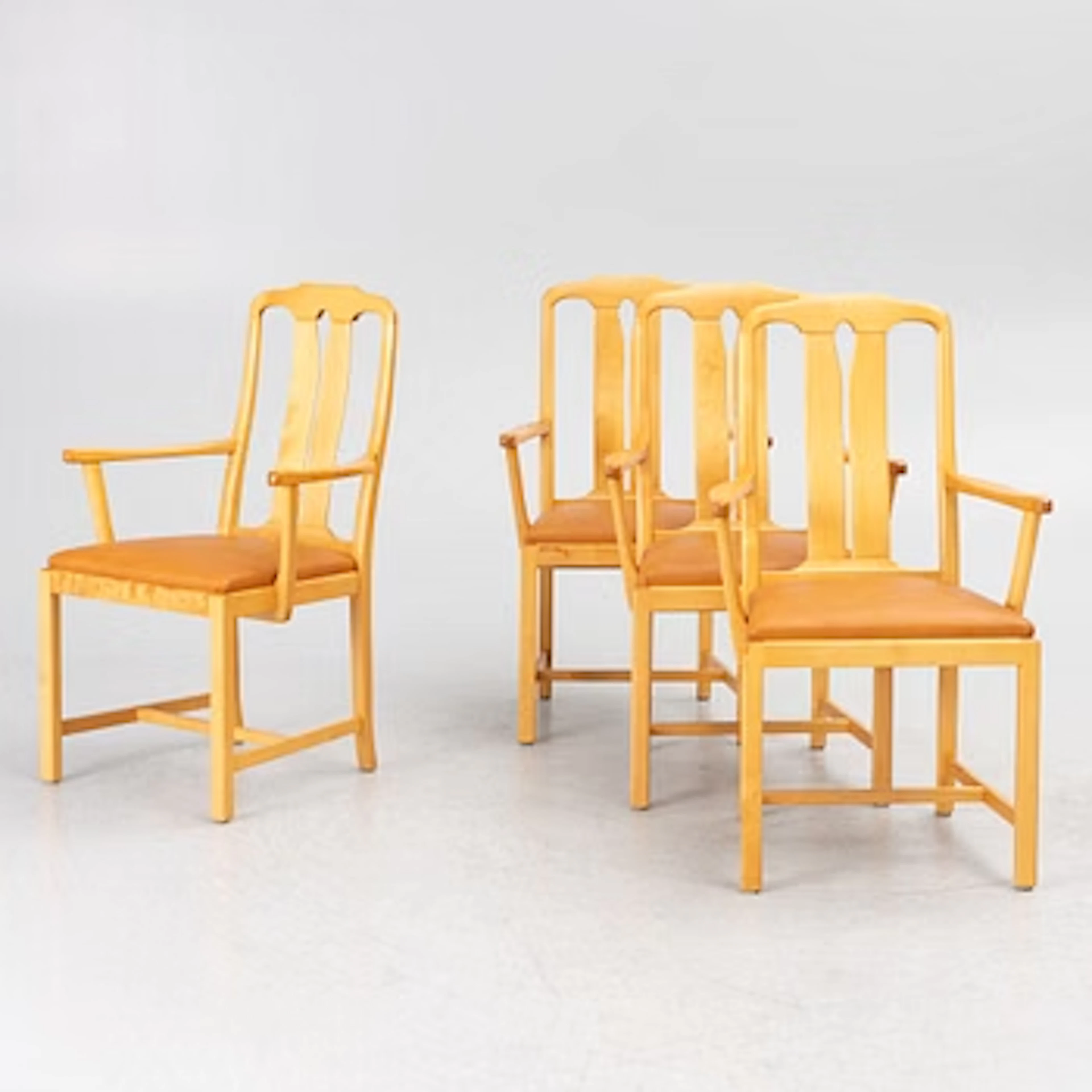 Carl Malmsten, Armchairs, 4, "Ambassadör", Åfors Möbelfabrik, late