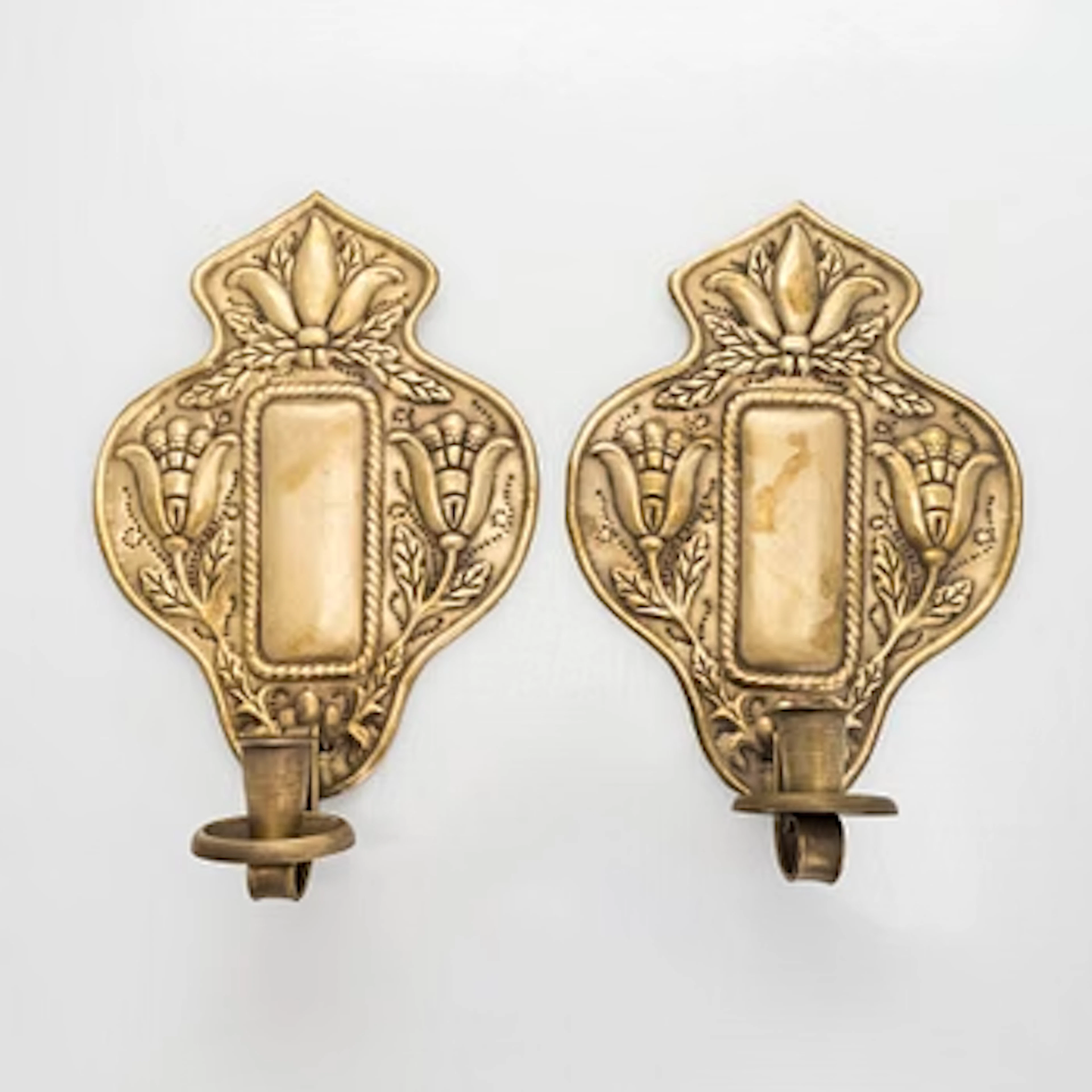 Antti Hakkarainen, a pair of 1930s '1100' candle wallsconce for Taidetakomo