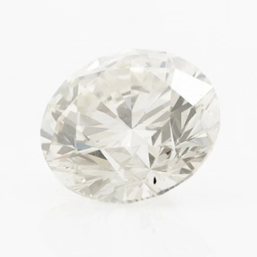 Round brilliant-cut diamond 1.50 ct, accompanied by a GIA report.