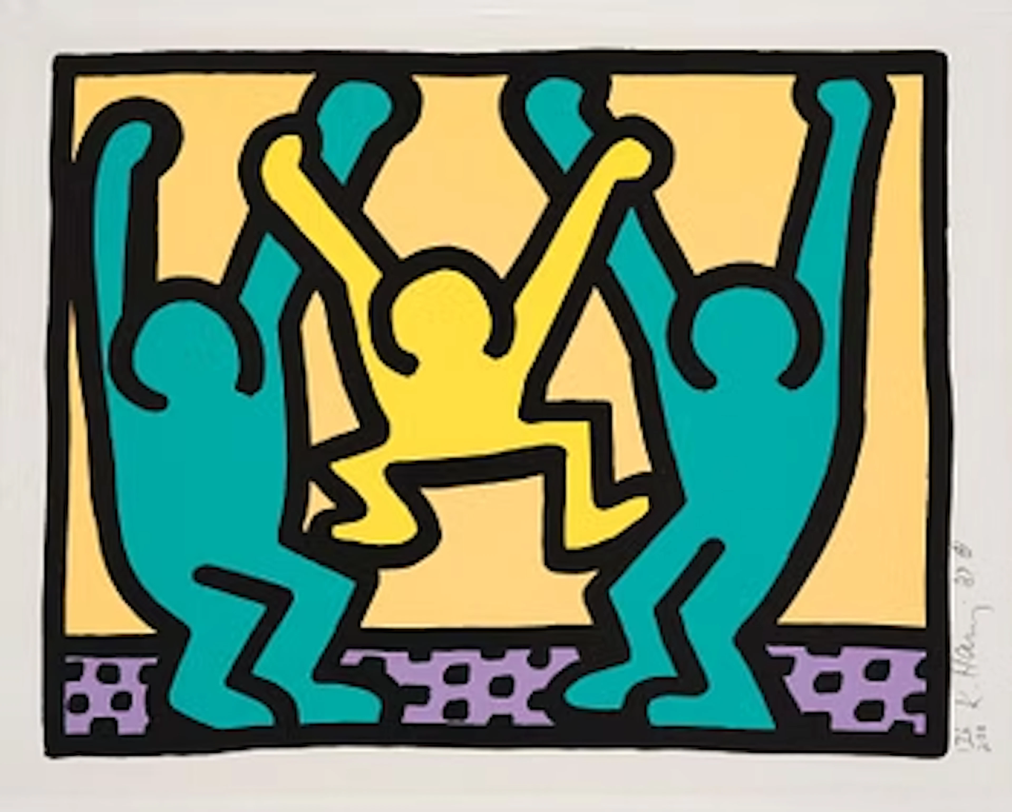 Keith Haring, From: "Pop Shop I".