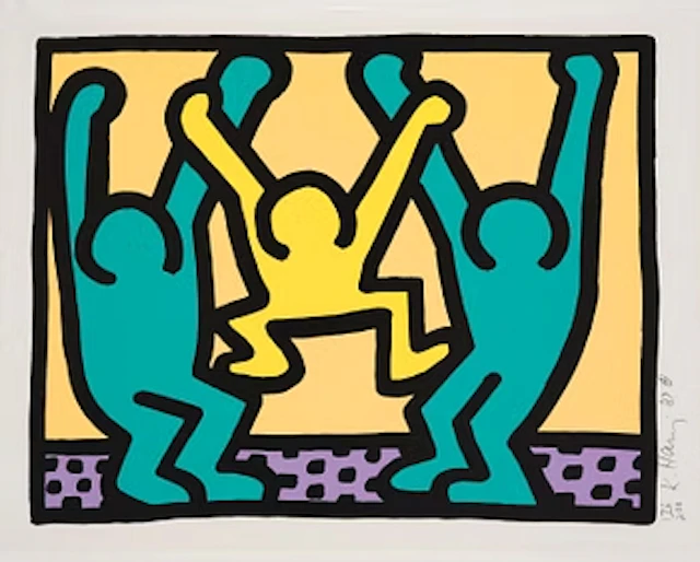 Keith Haring, From: "Pop Shop I".