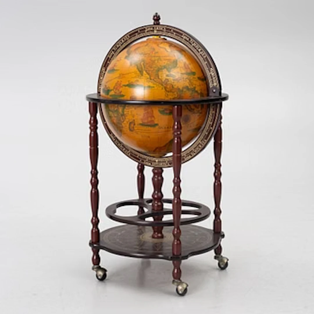 Bar globe, late 20th century.
