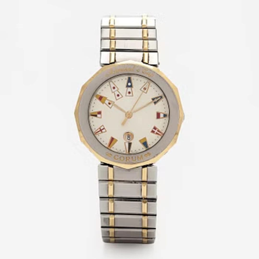 Corum, Admiral's Cup, 35 mm, gold / steel, quartz.