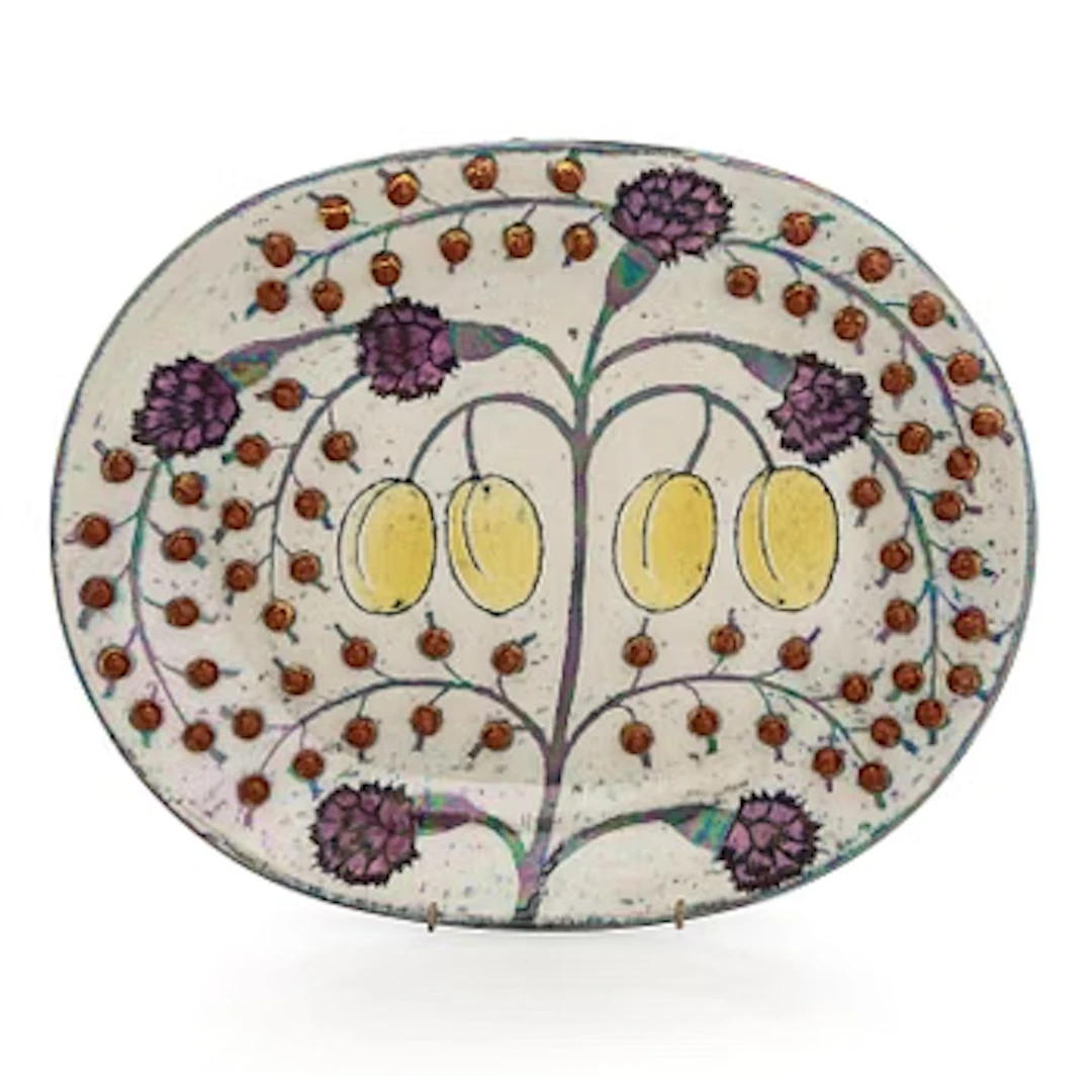 Birger Kaipiainen, Decorative dish, ceramic, signed Kaipiainen Arabia.