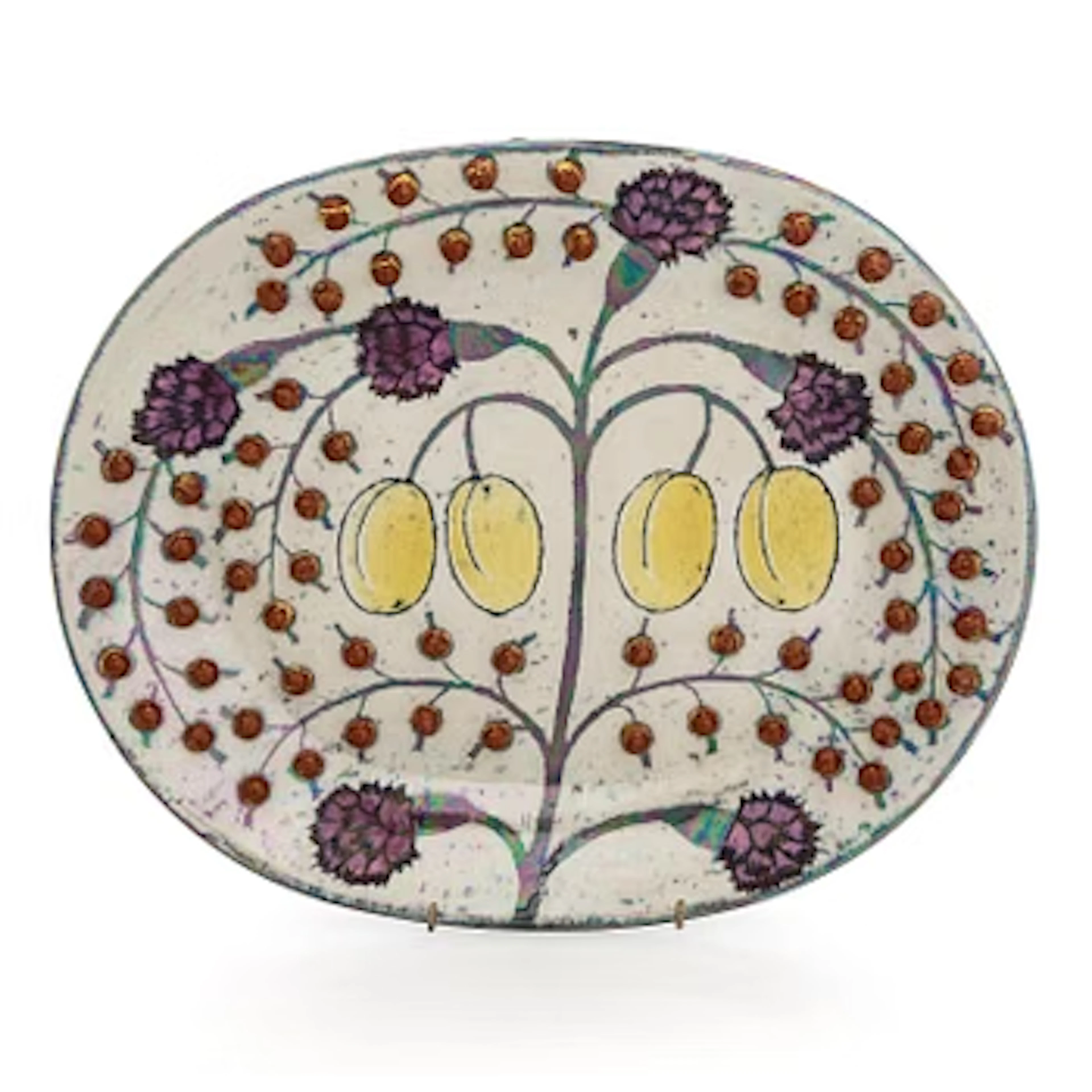 Birger Kaipiainen, Decorative dish, ceramic, signed Kaipiainen Arabia.
