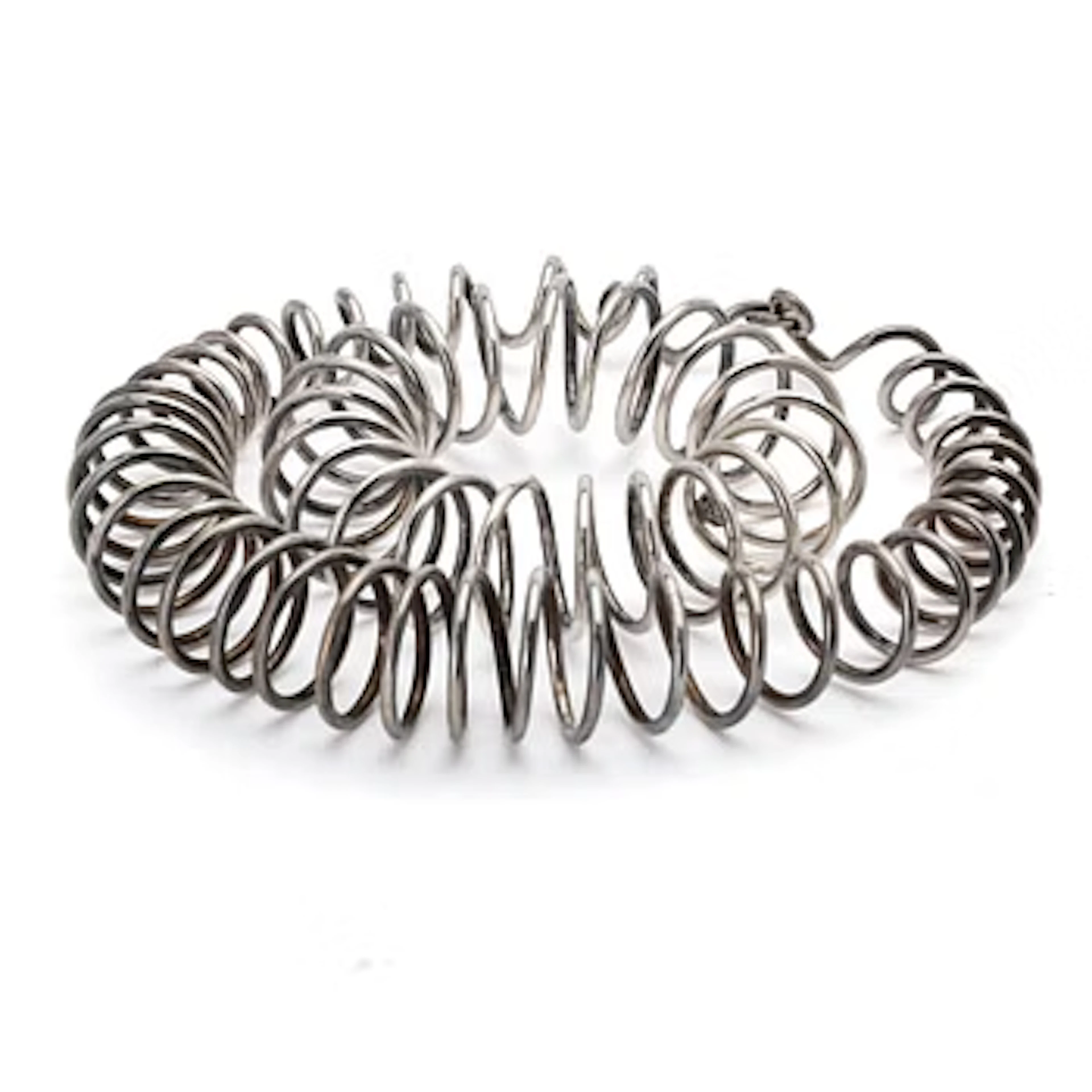 Necklace and Bracelet, Sterling Silver.