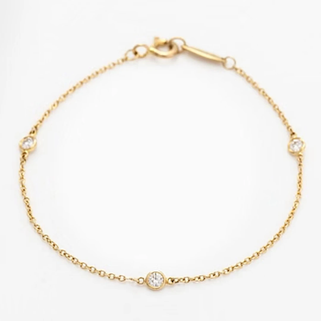Tiffany & Co, Elsa Peretti, an 18K gold "Diamonds by the Yard" bracelet