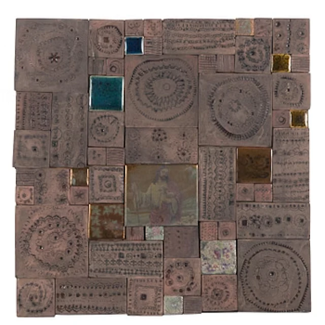 Rut Bryk, relief, signed a tergo.