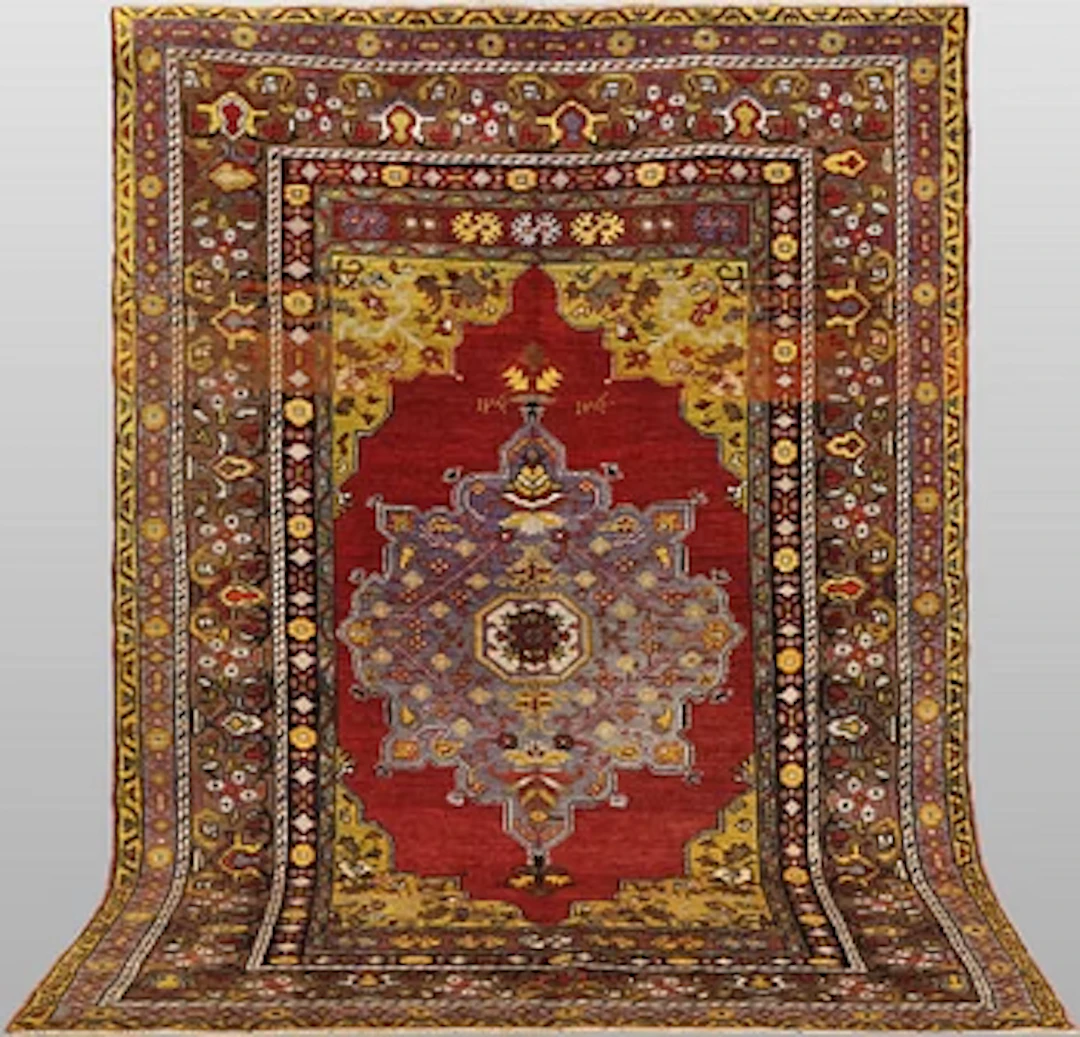 A Semi-antique Anatolian rug, 194 × 133 cm.